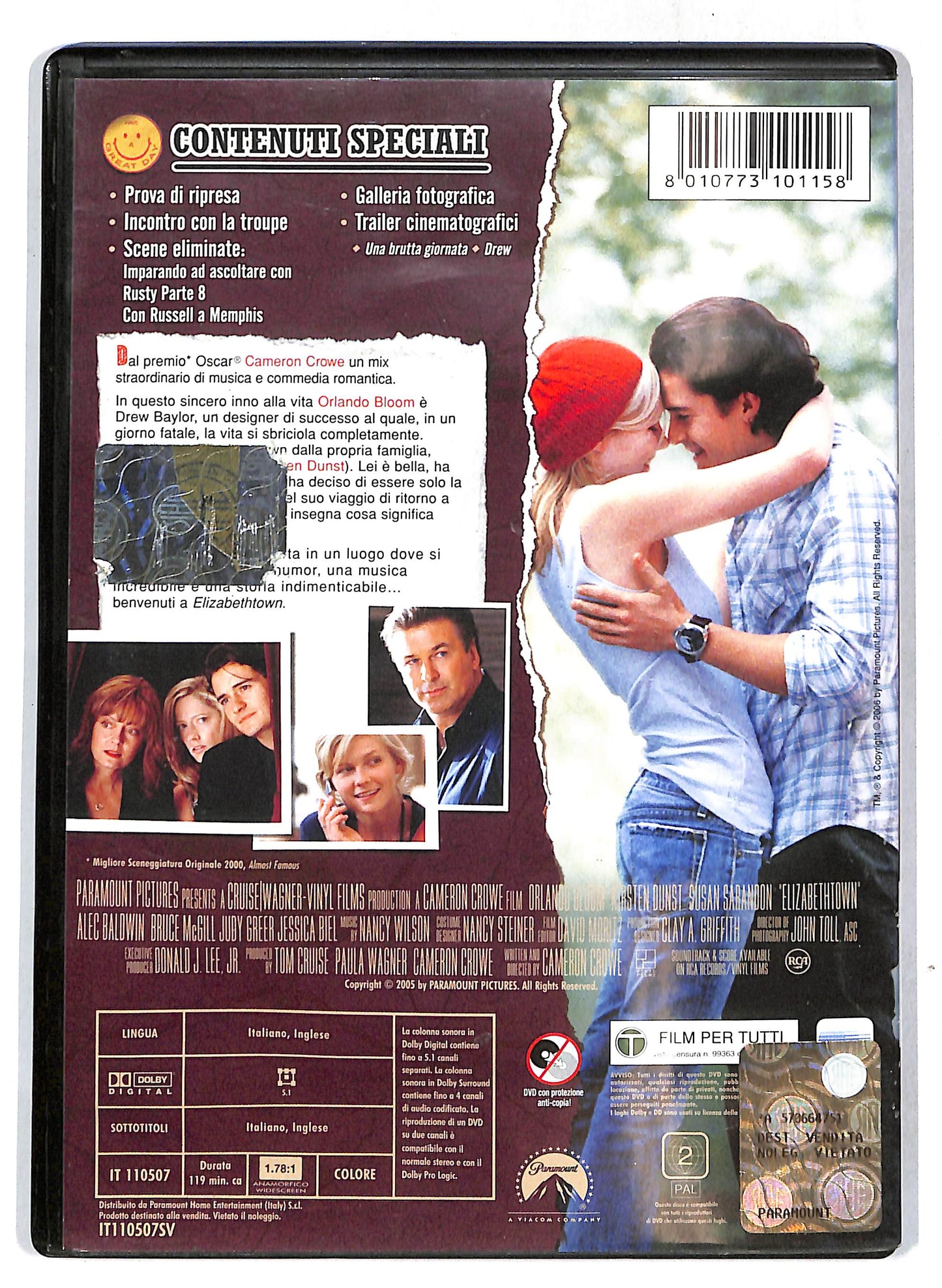 EBOND Elizabethtown EDIZIONE SPECIALE da collezione DVD D719727