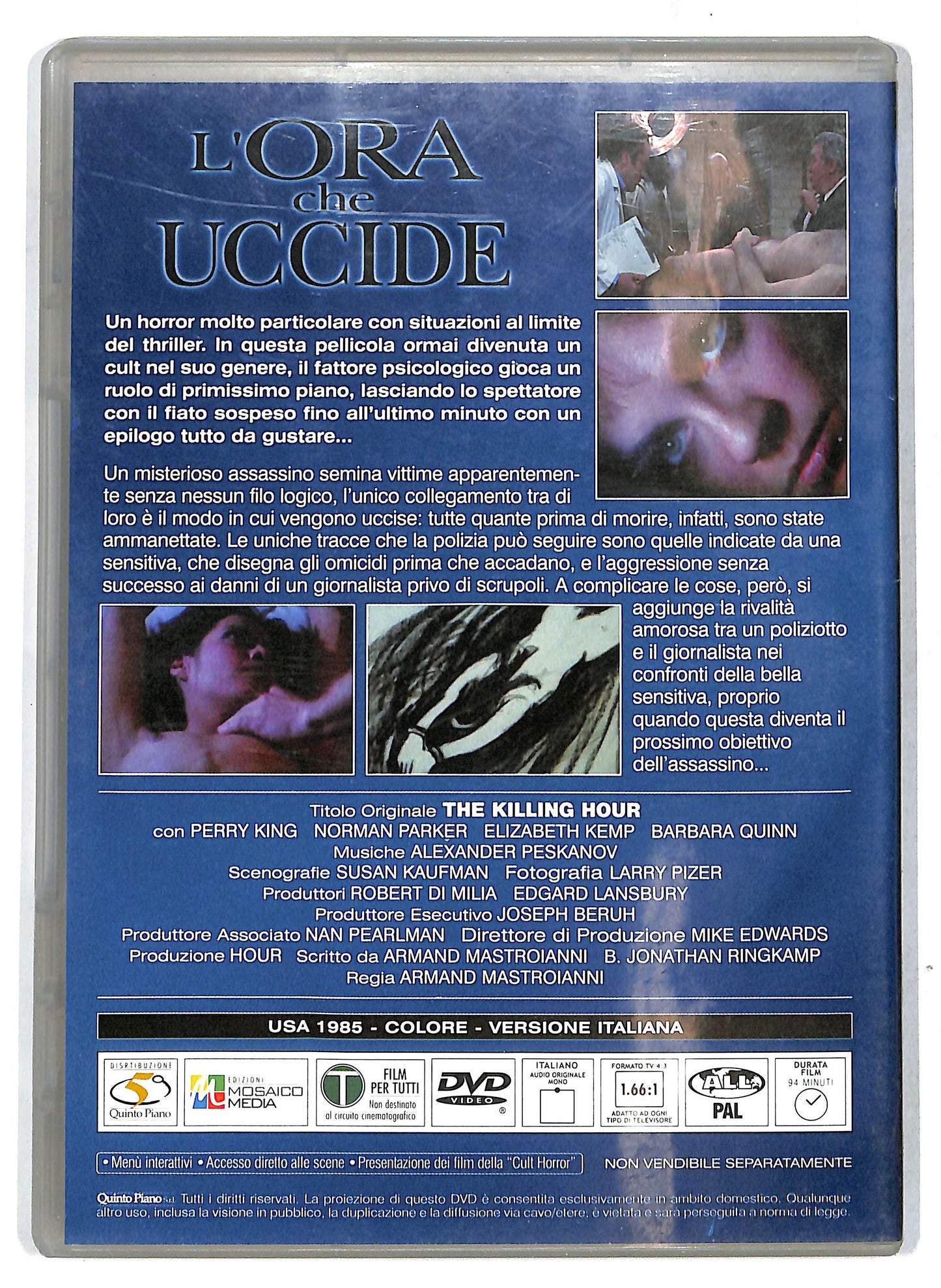 EBOND L'ora che uccide EDITORIALE DVD D719761
