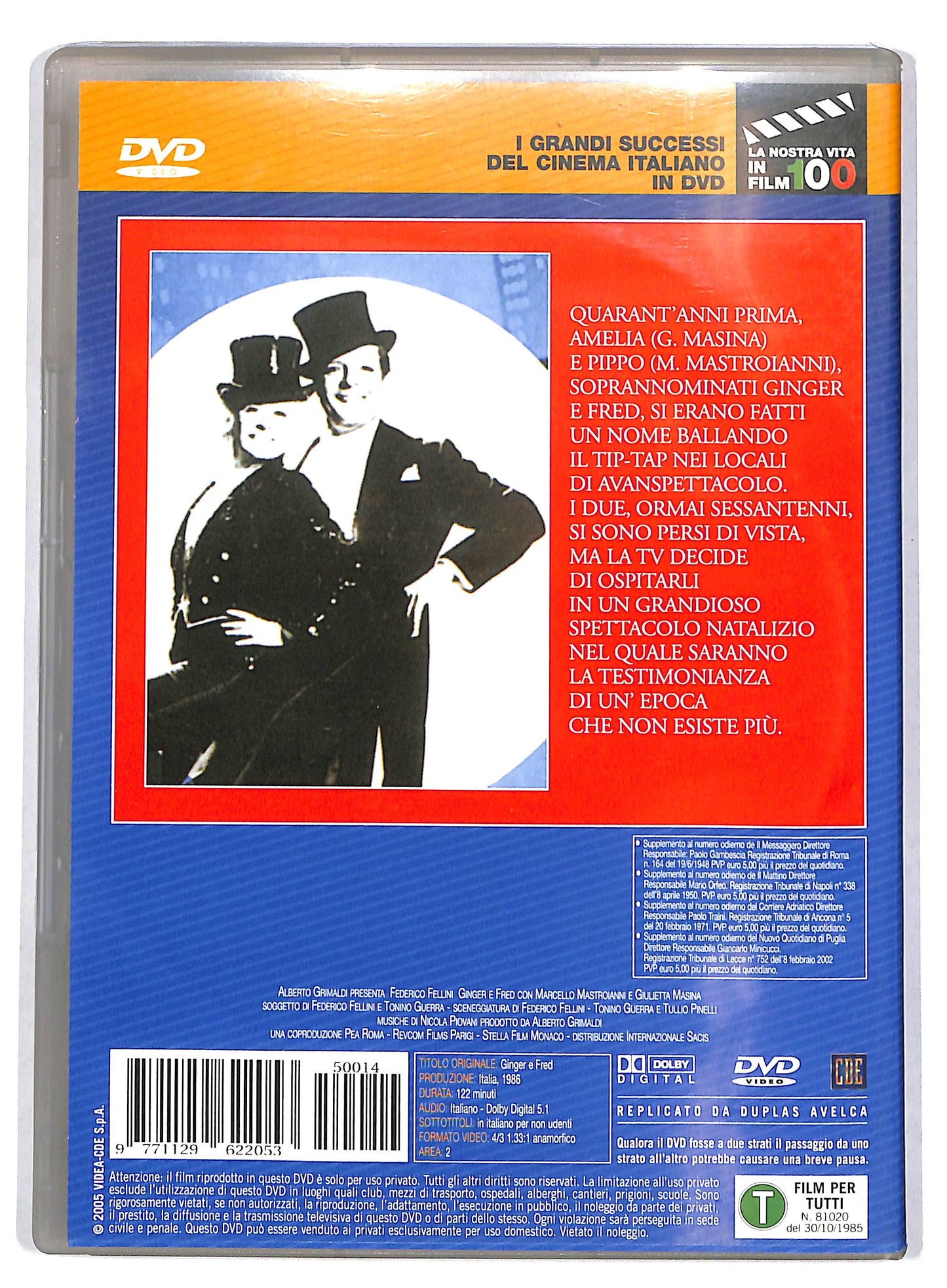 EBOND Ginger e Fred DVD Editoriale EDITORIALE D720140