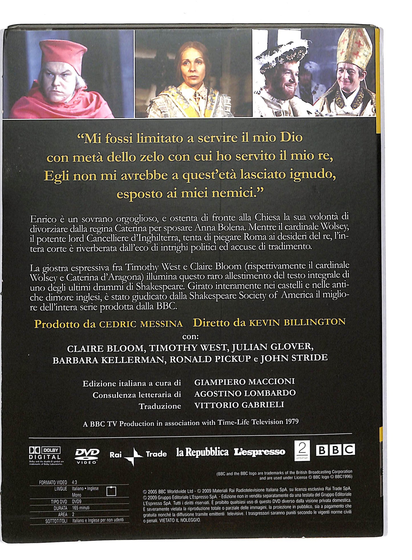 EBOND Enrico VIII Shakespeare collection 15 EDITORIALE DVD D720250