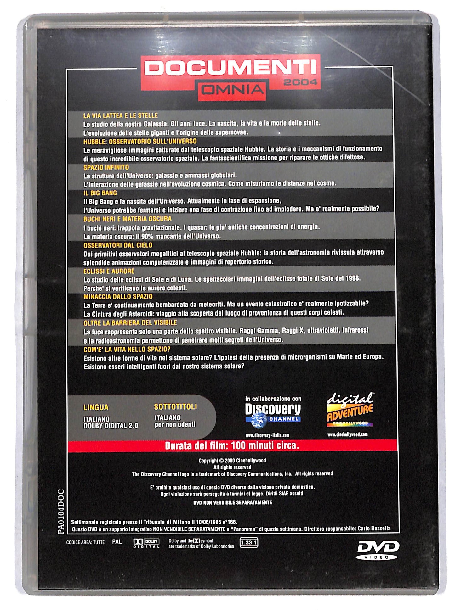 EBOND Dal big bang ai buchi neri vol 1 EDITORIALE DVD D720442