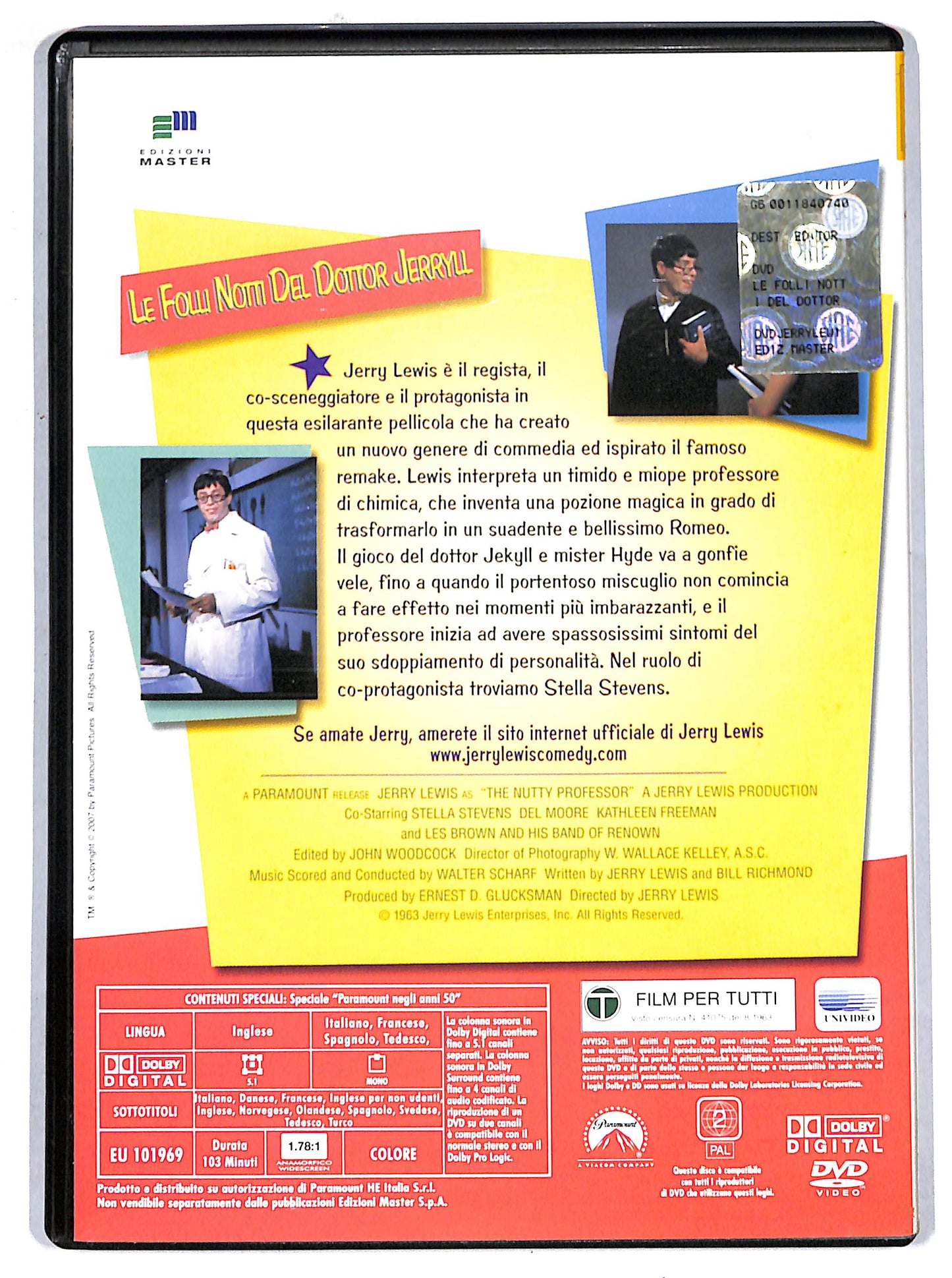 EBOND Le Folli Notti del Dottor Jerryll EDITORIALE DVD D720536
