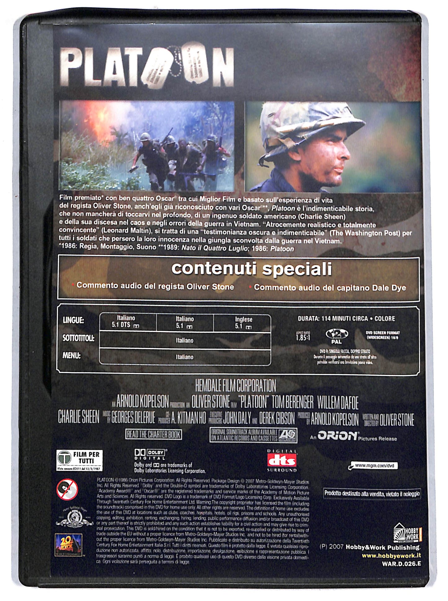 EBOND Platoon EDITORIALE DVD D720547