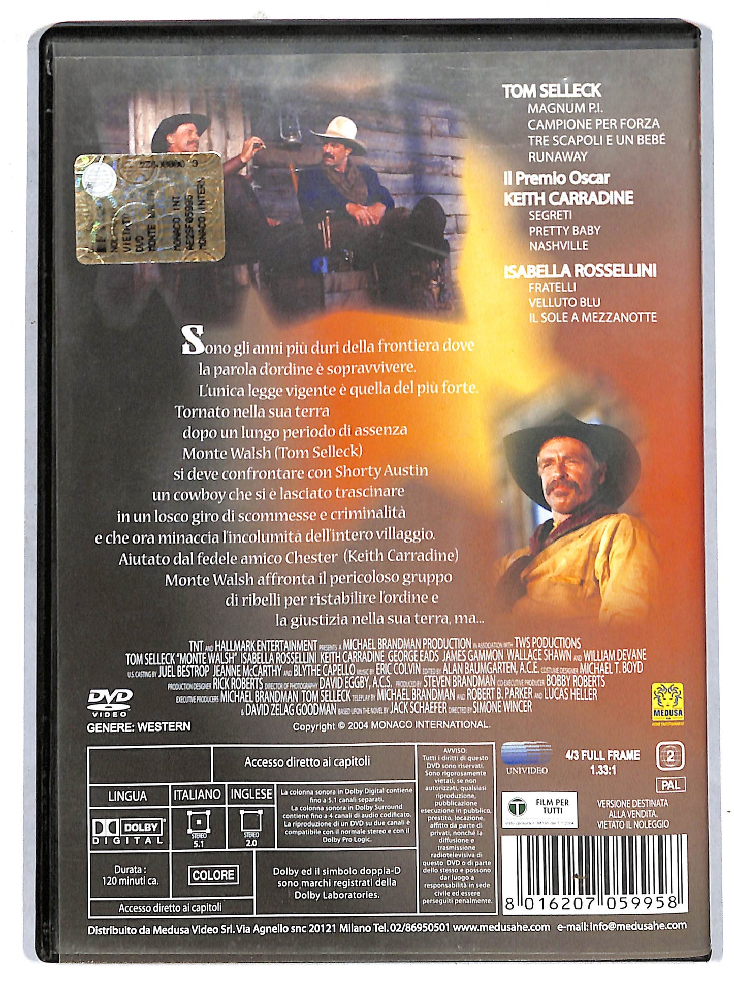 EBOND Monte Walsh - Il nome della giustizia DVD D721123