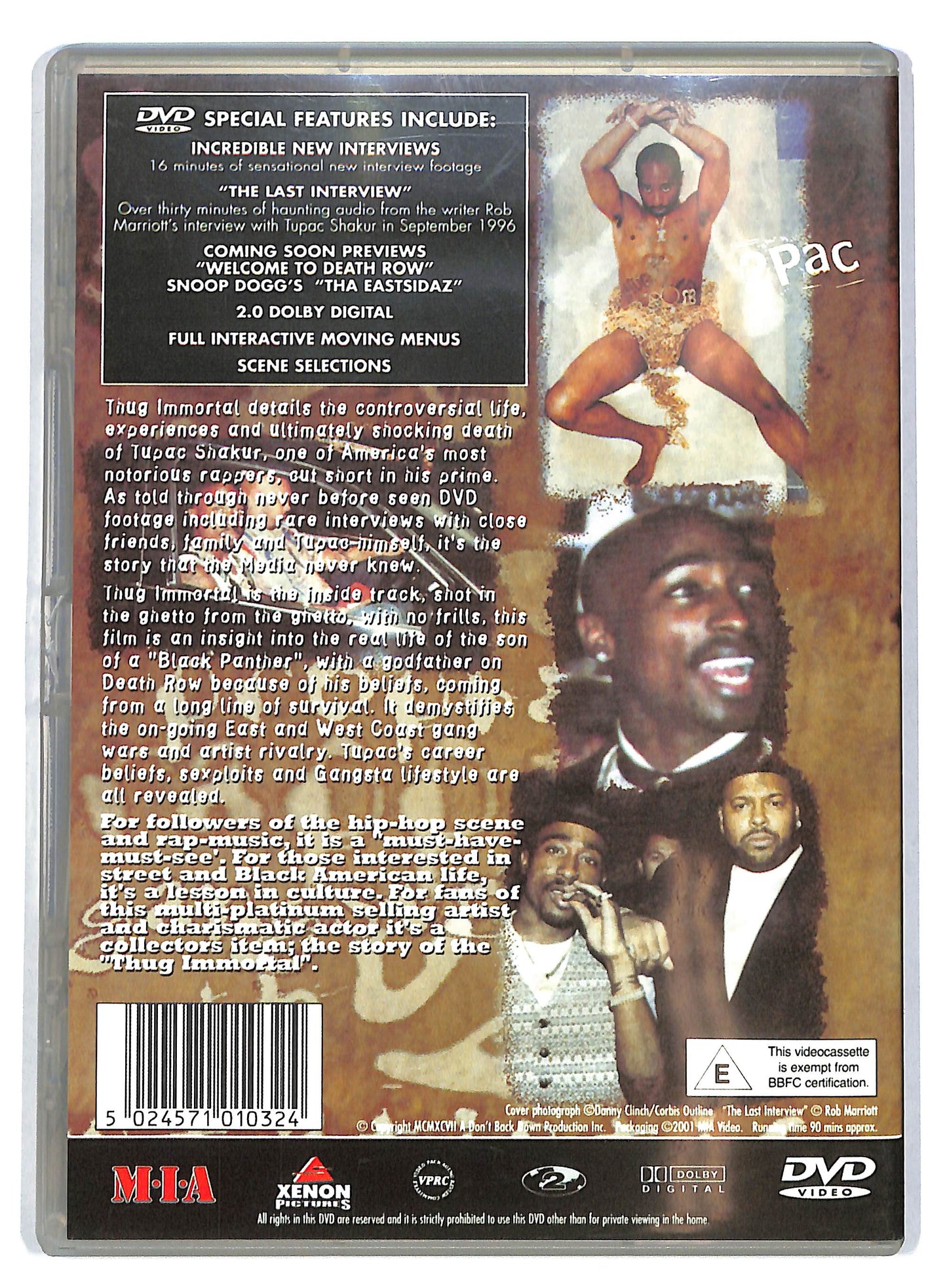 EBOND Tupac Shakur – Thug Immortal DVD D721348