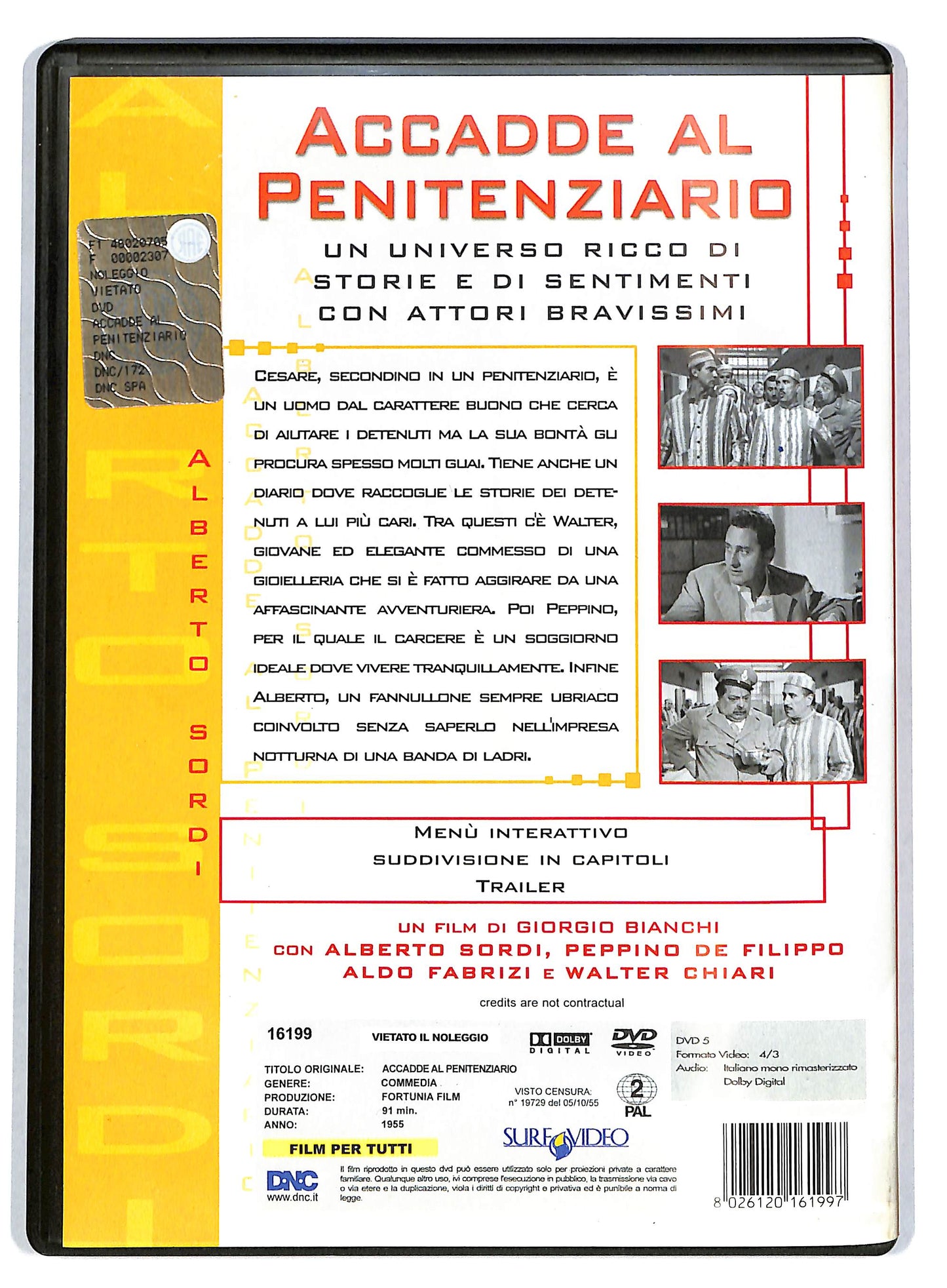 EBOND Alberto Sordi - Accadde al Penitenziario DVD D721353