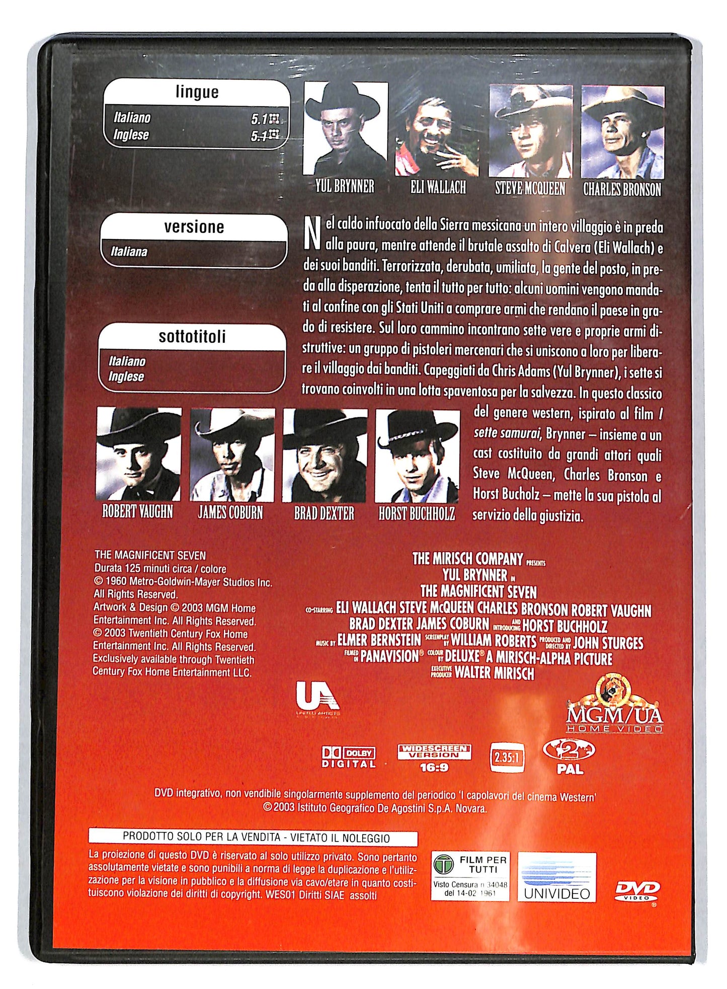 EBOND I capolavori del cinema western - I magnifici sette EDITORIALE DVD D721520