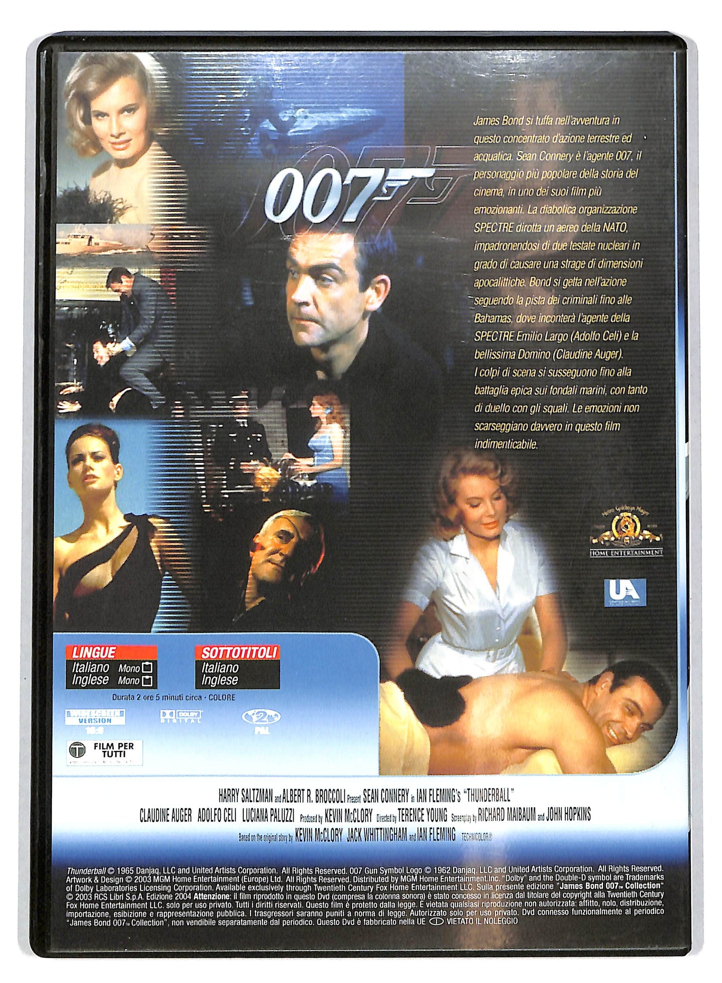 EBOND 007 - Thunderball Operazione tuono EDITORIALE DVD D721621