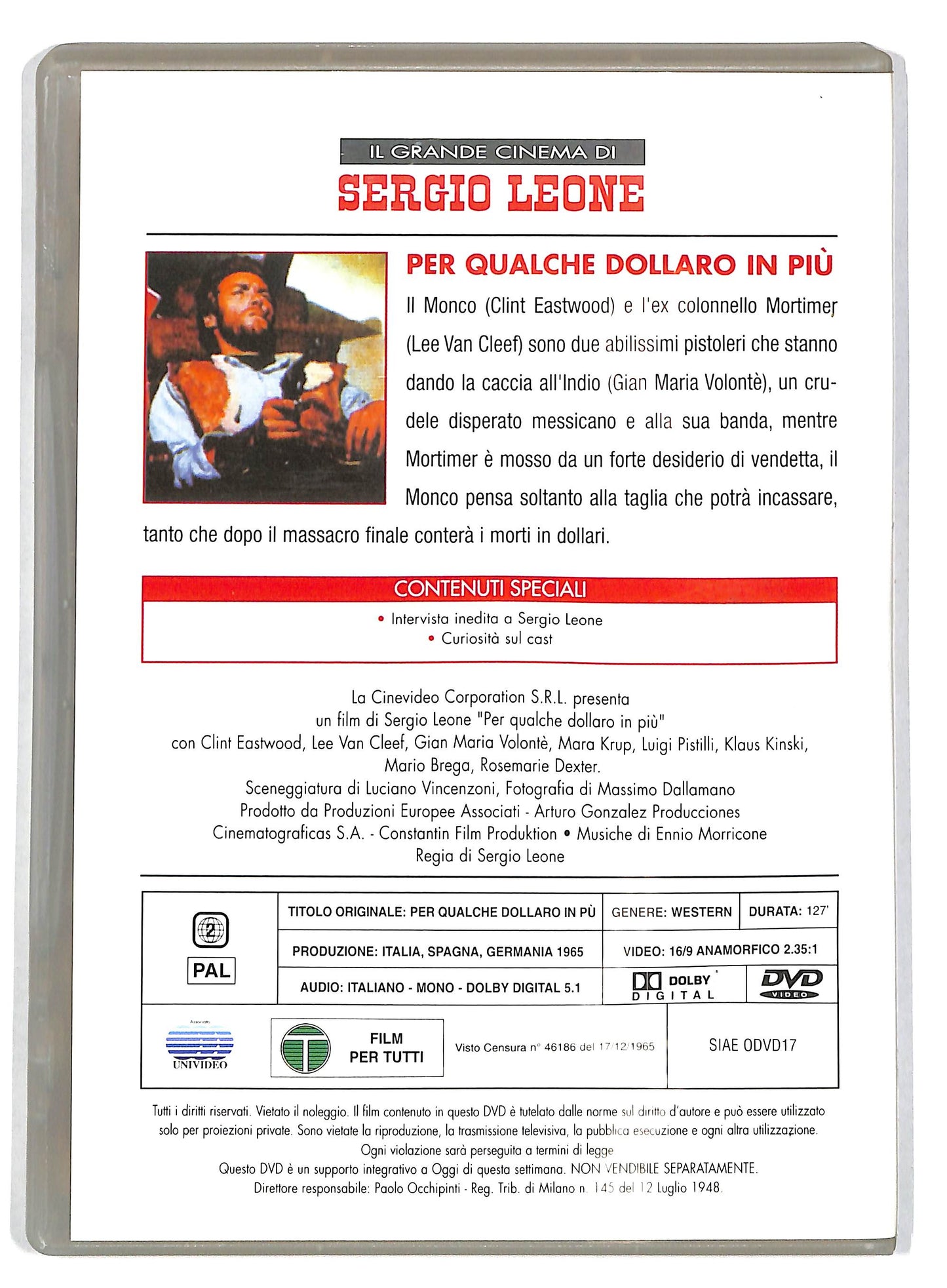 EBOND Per Qualche Dollaro In Piu DVD Editoriale EDITORIALE D721624