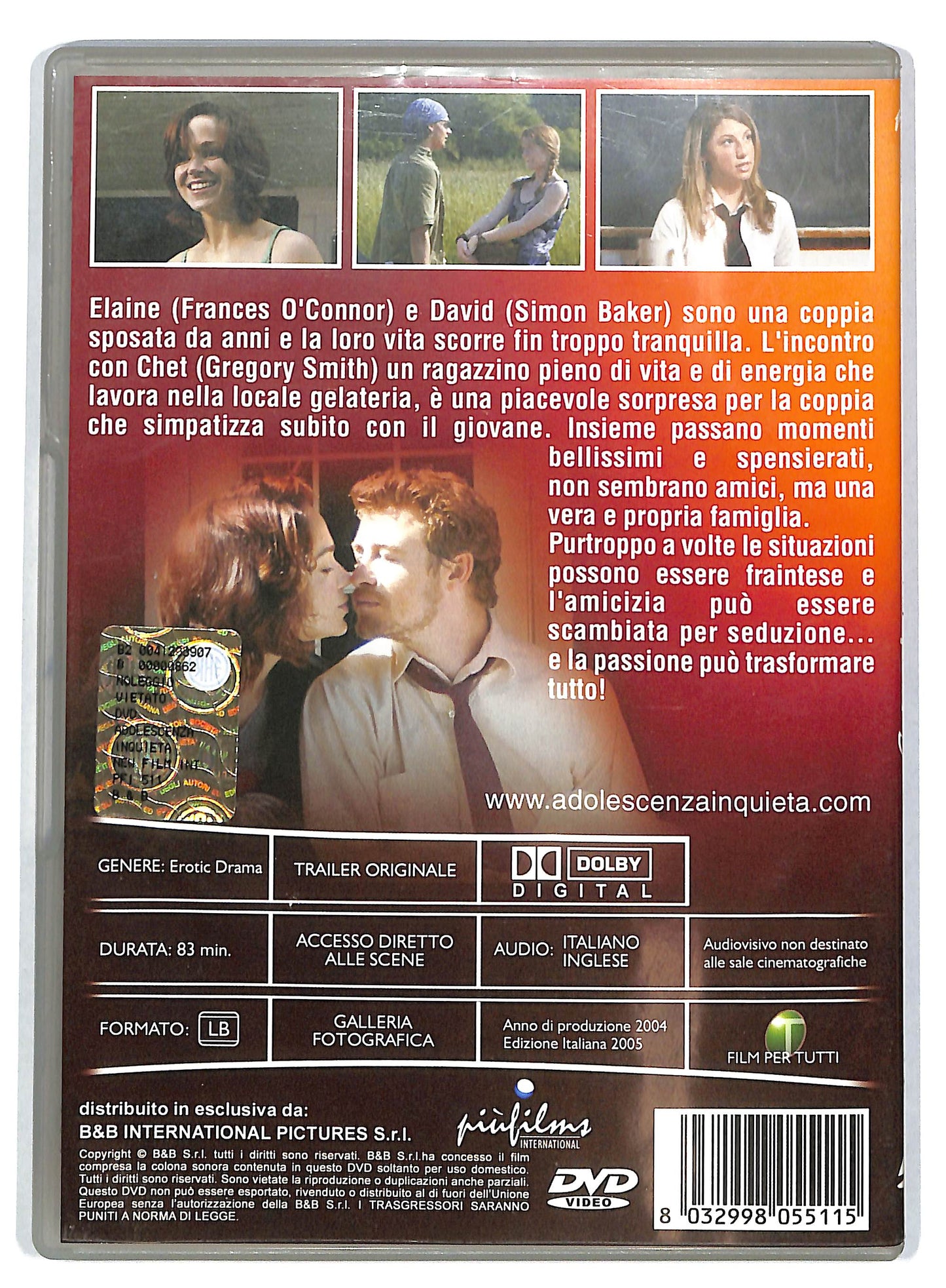 EBOND Adolescenza inquieta DVD D721727