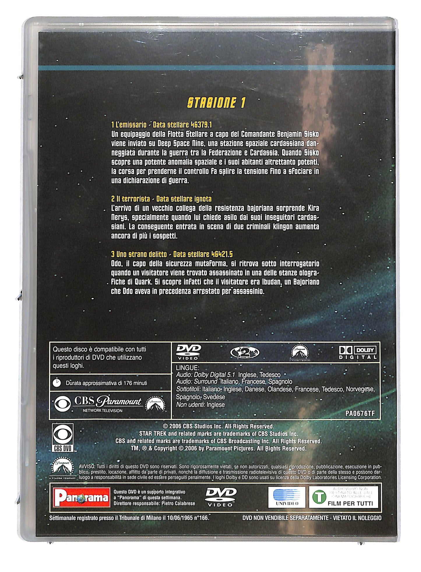 EBOND Star Trek Deep Space Nine Stagione 1 Disco 1 Episodi 1-3 EDITORIALE DVD D721746