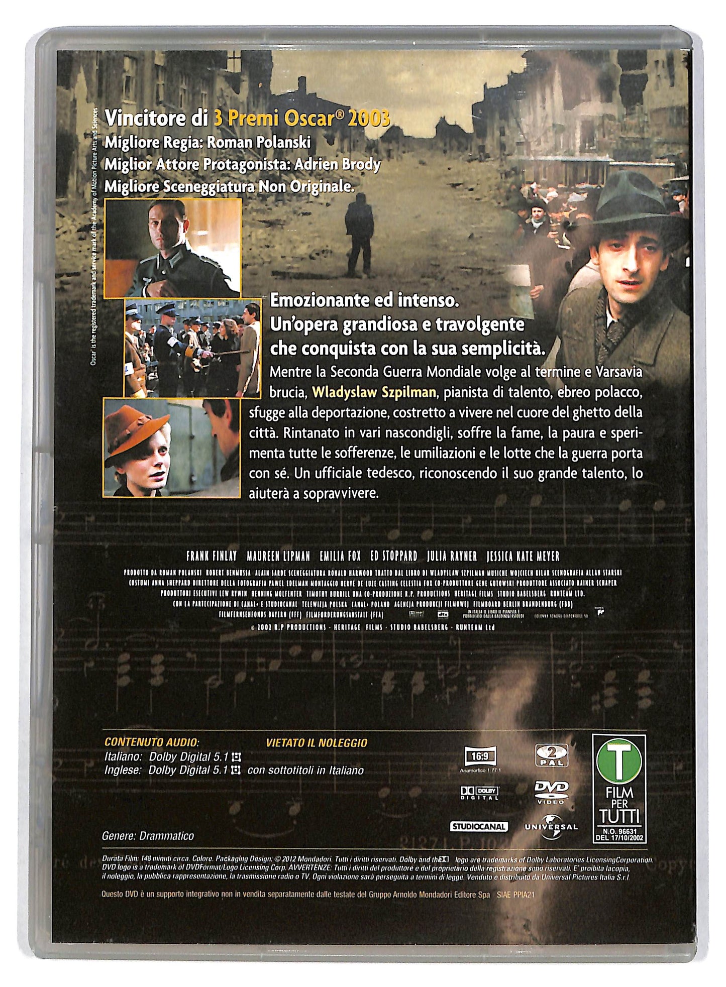 EBOND Il pianista EDITORIALE DVD D721751