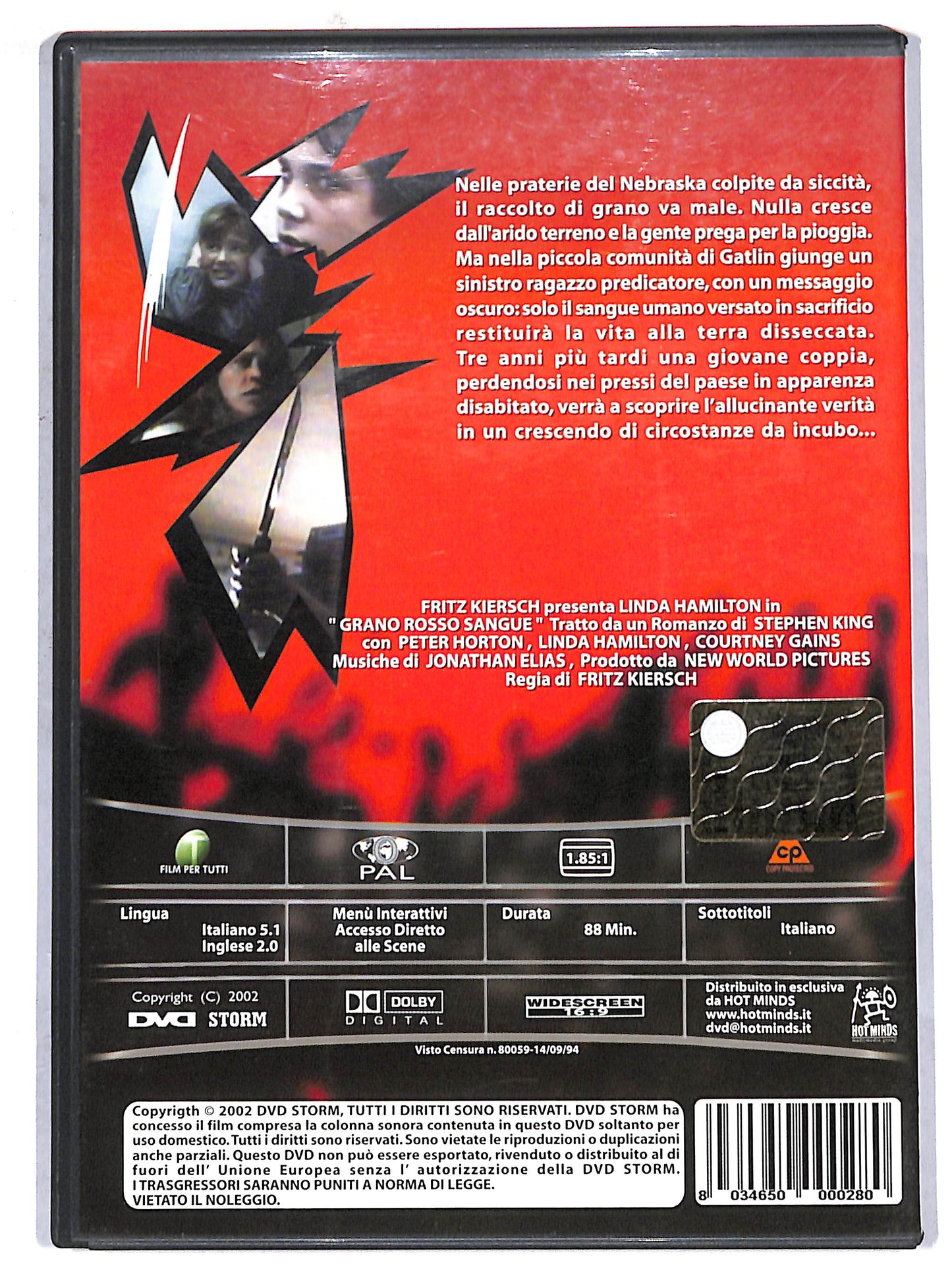 EBOND Grano rosso sangue DVD D721902