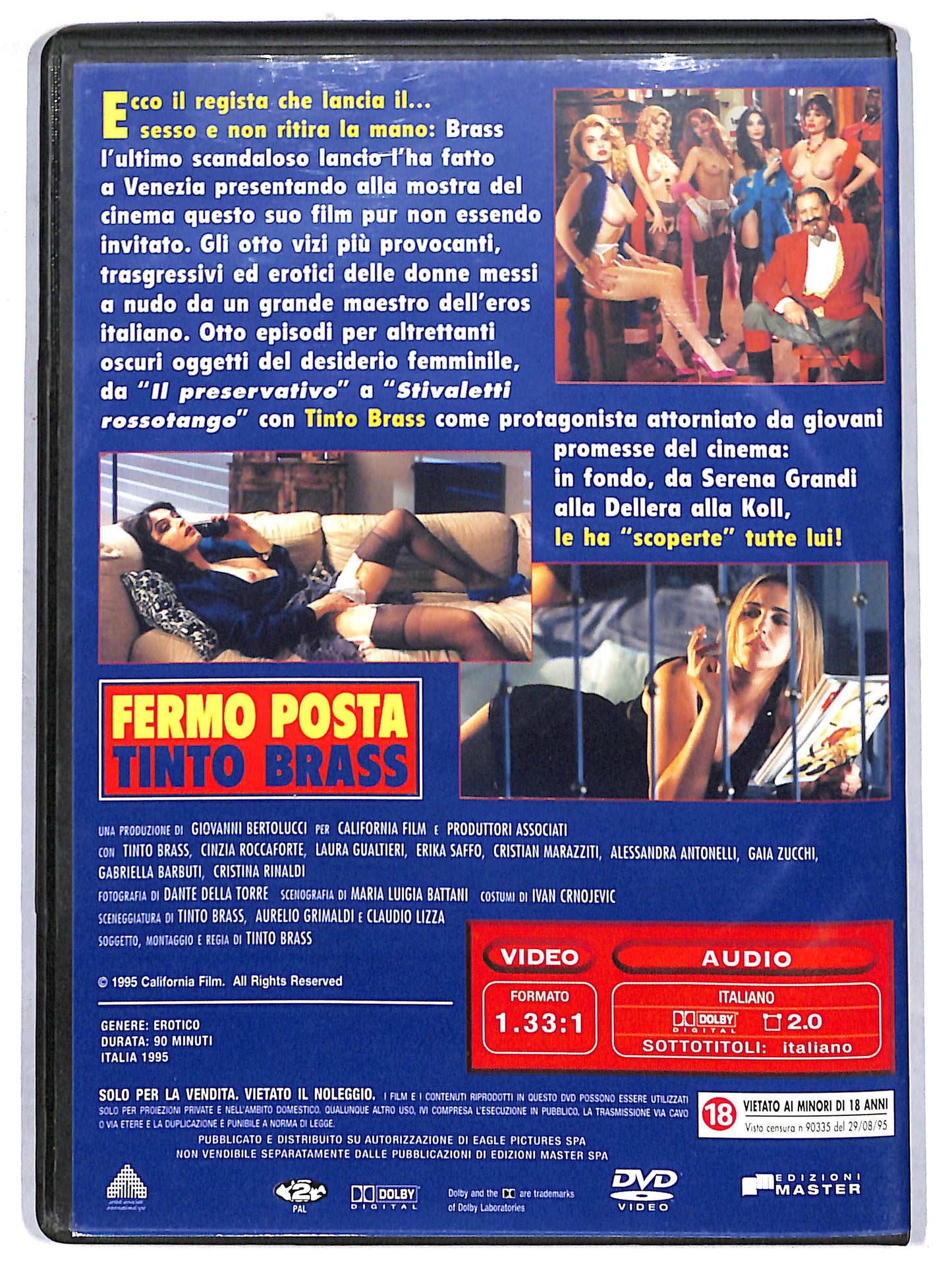 EBOND Fermo posta Tinto Brass EDITORIALE DVD D721925