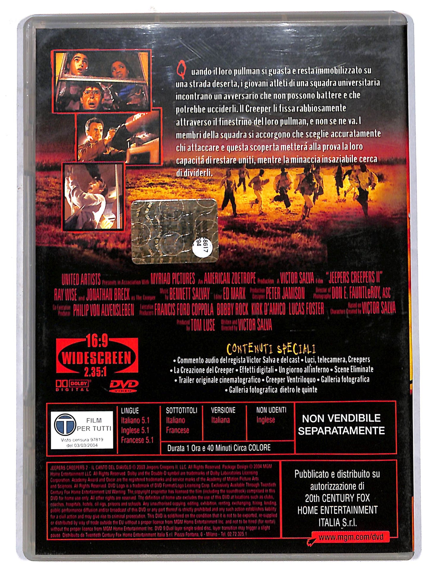 EBOND Jeepers Creepers 2 - Il canto del diavolo 2 EDITORIALE DVD D721931