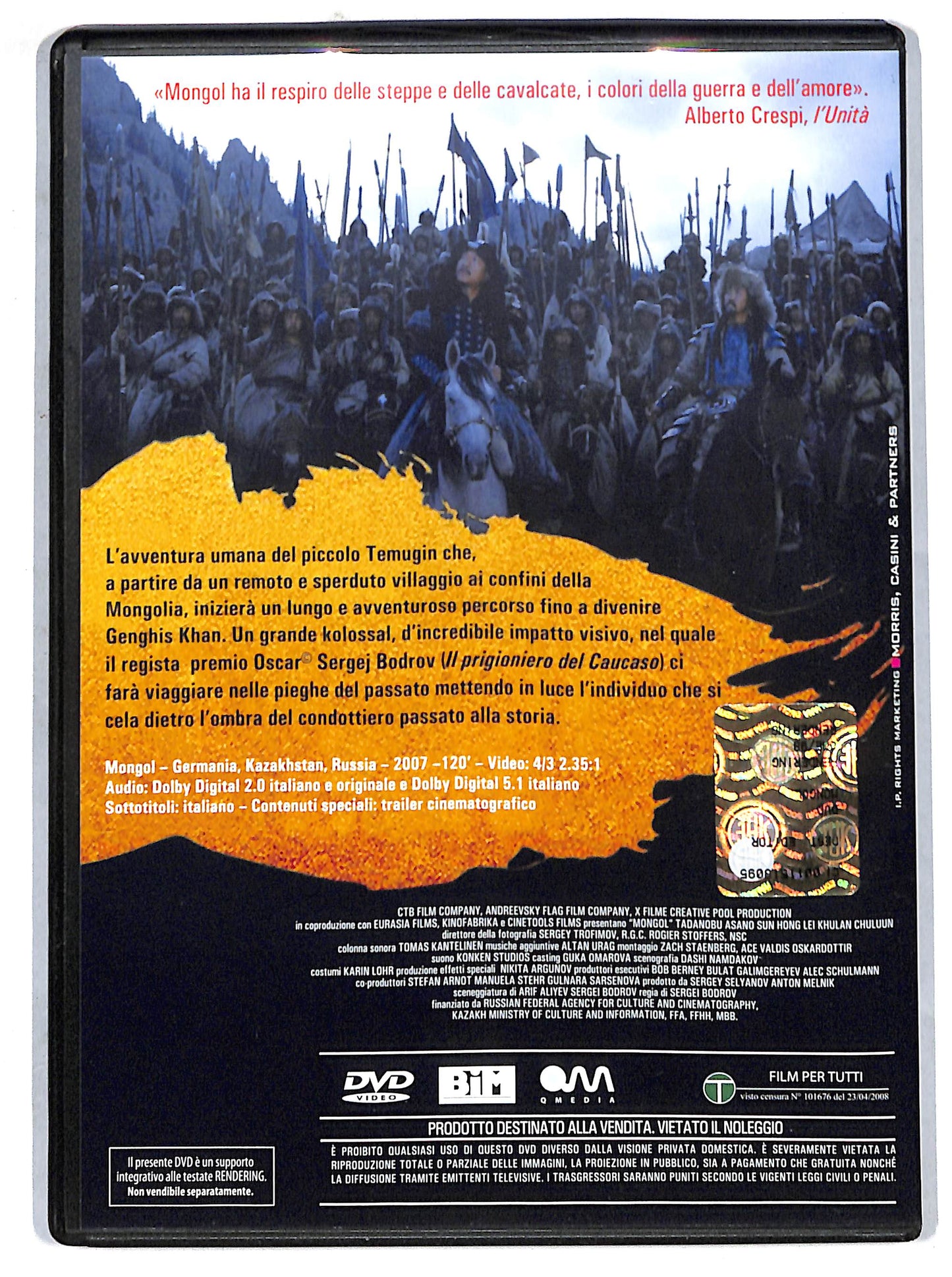 EBOND Mongol La vera storia di Genghis Knan EDITORIALE DVD D722004