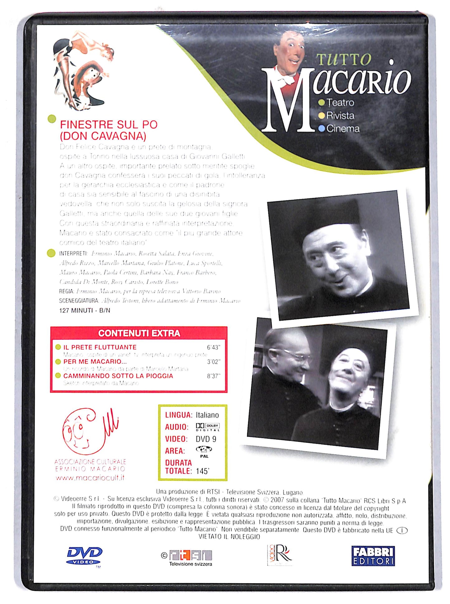 EBOND Finestre sul Po (don Cavagna) Tutto Macario EDITORIALE DVD D722033