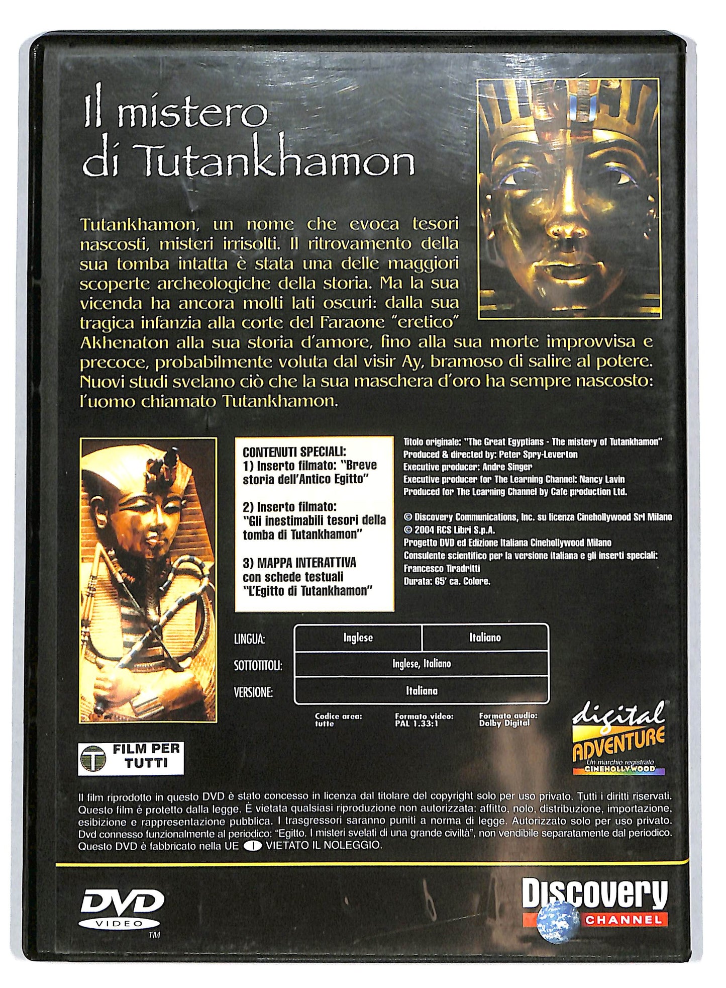 EBOND Egitto - Il mistero di Tutankhamon EDITORIALE DVD D722104