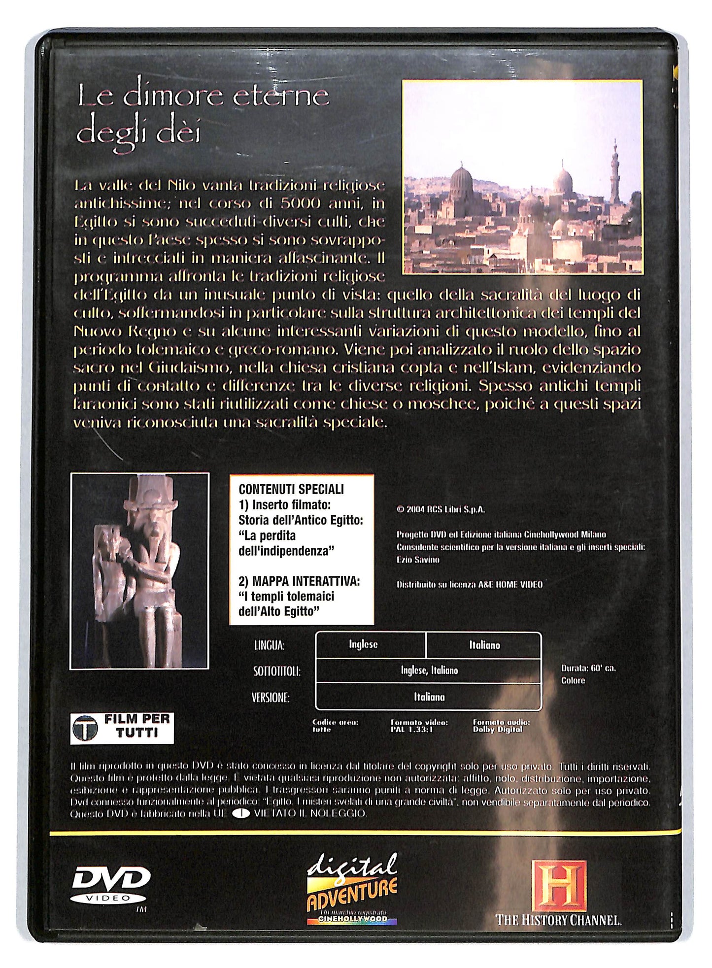 EBOND Egitto - Le dimore eterne degli dei EDITORIALE DVD D722105