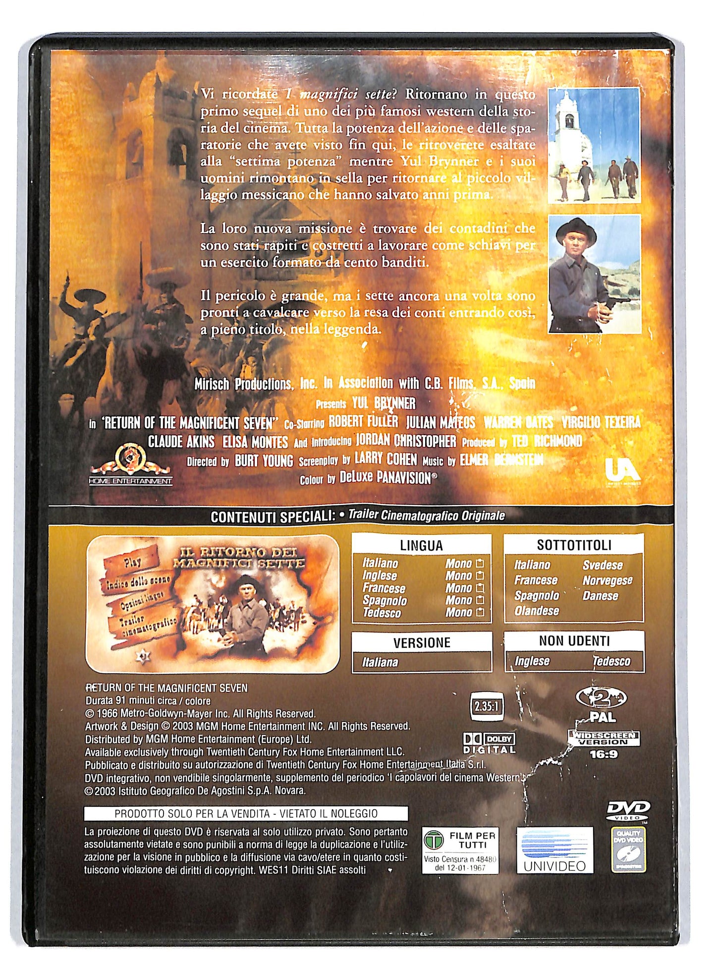 EBOND Cinema Western - Le pistole dei magnifici sette EDITORIALE DVD D722158