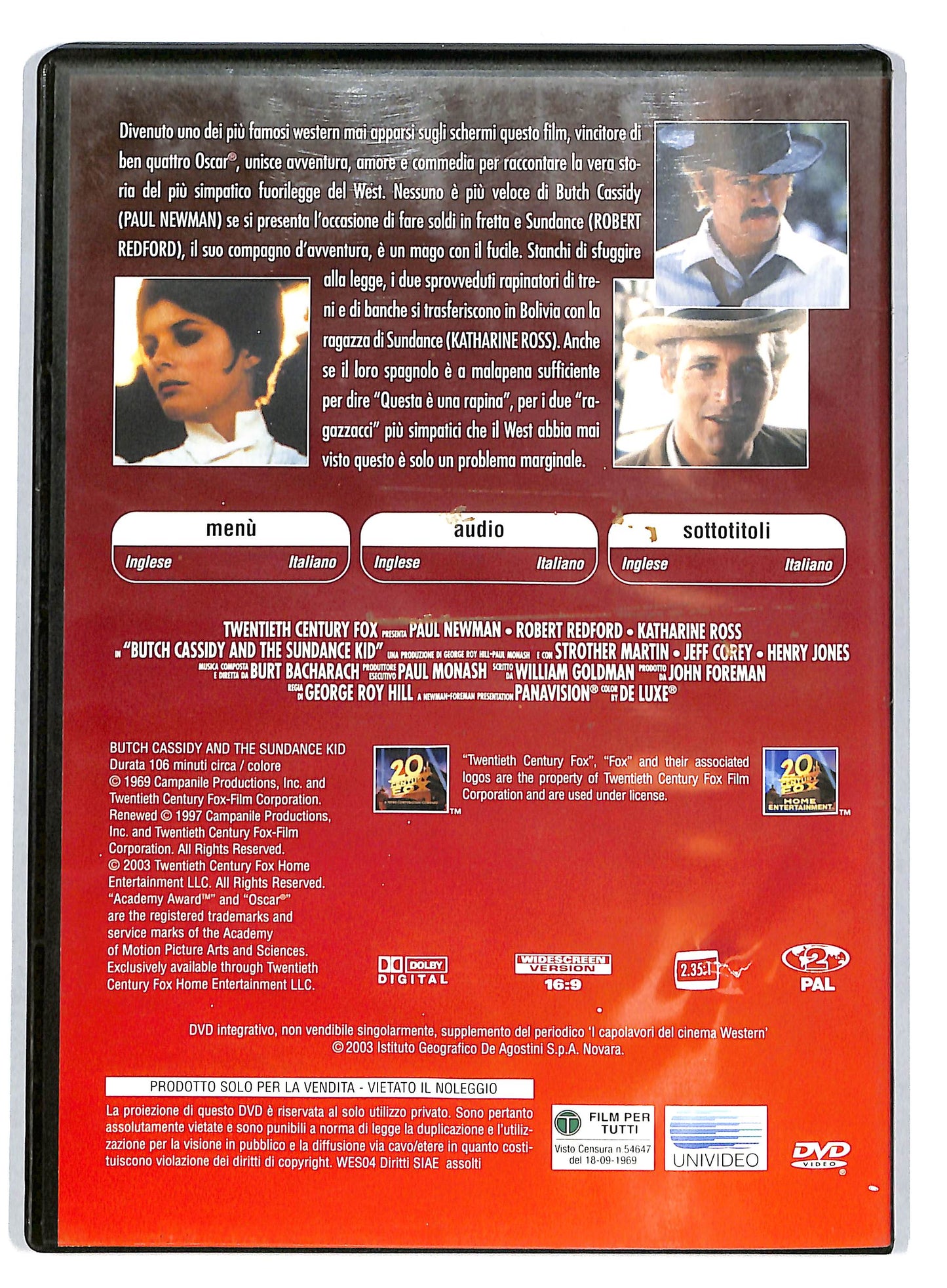 EBOND I capolavori del cinema western - Butch Cassidy EDITORIALE DVD D722205