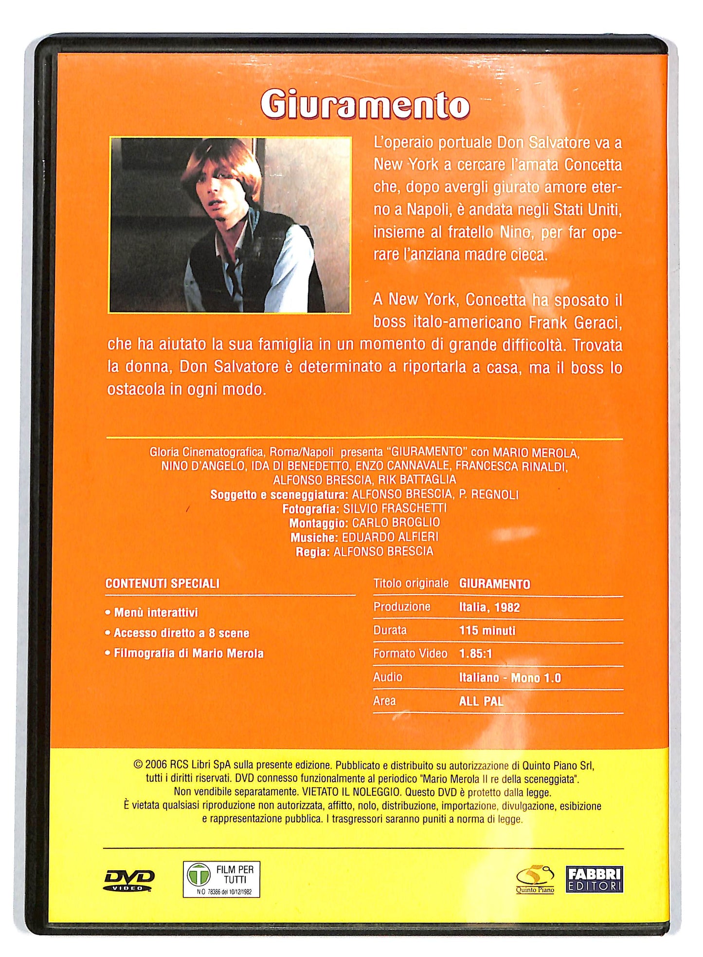 EBOND Mario Merola sceneggiata - Giuramento EDITORIALE DVD D722245