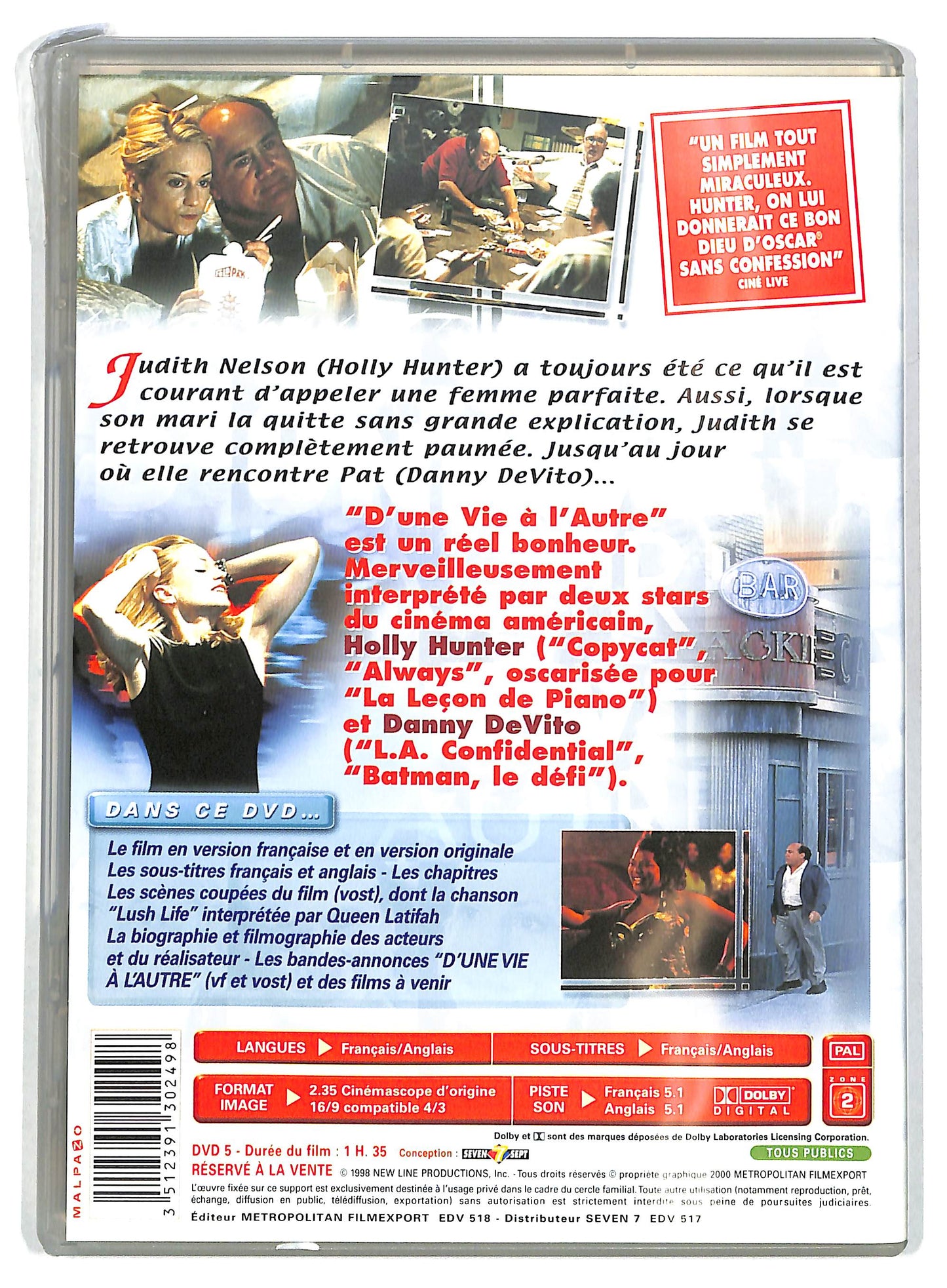 EBOND D'une vie a l'autre DVD D722312