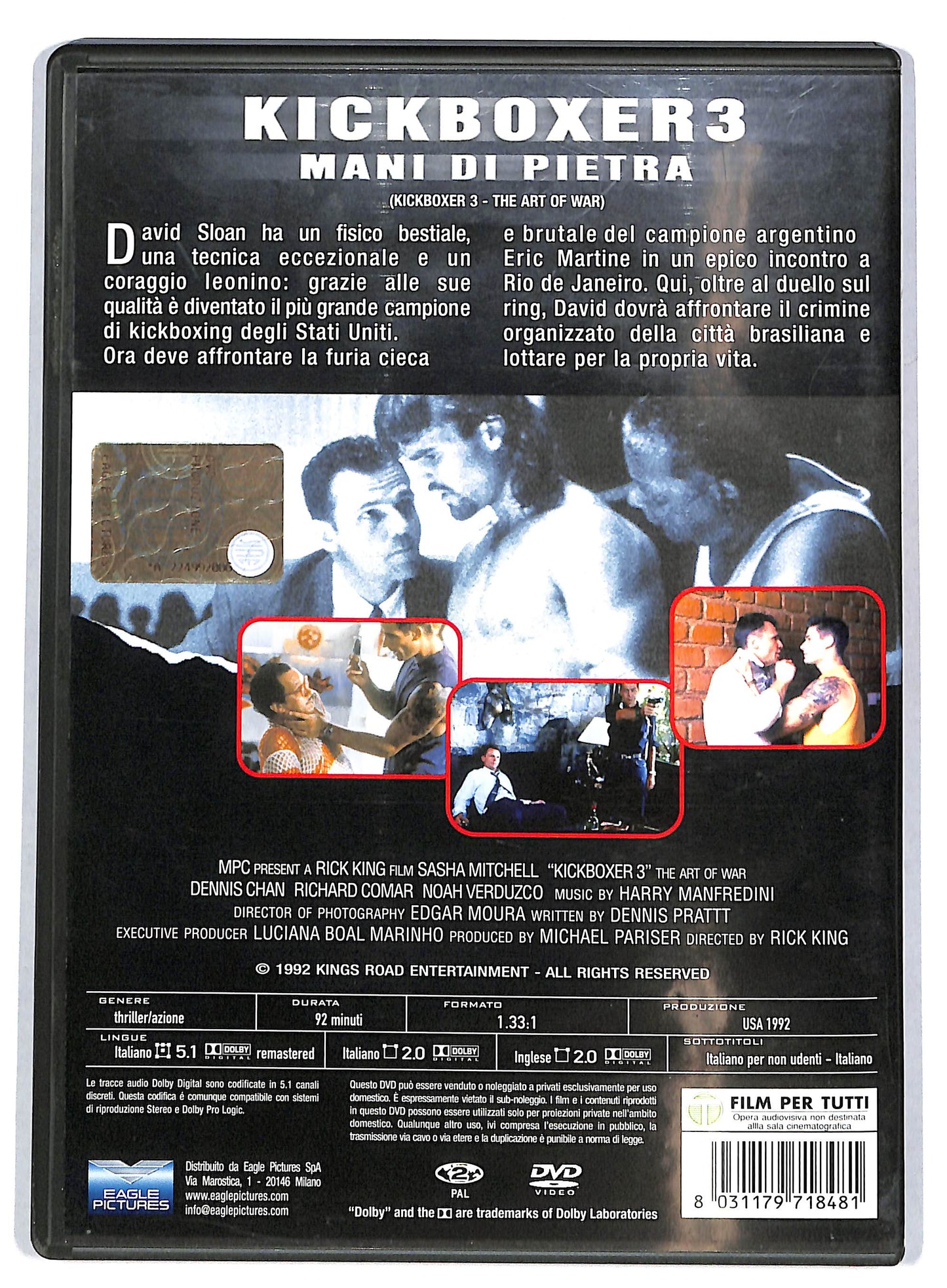 EBOND Kickboxer 3 - Mani di pietra DVD D722409