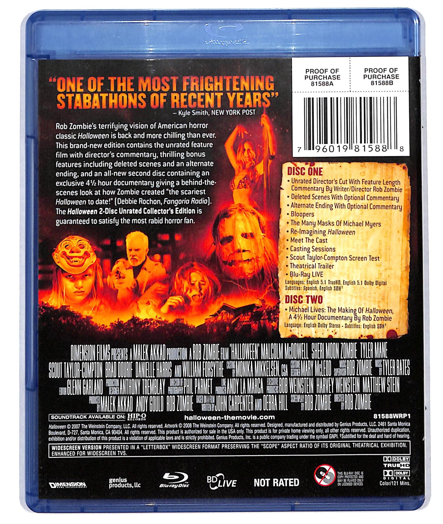 EBOND Halloween (2007) UK BLURAY BLURAY D723629