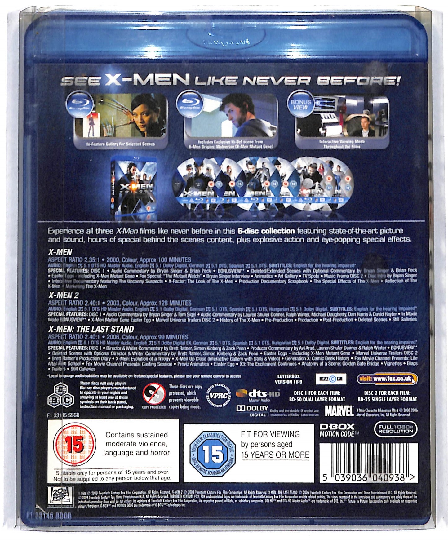 EBOND X-men Trilogy - Edizione UK BLURAY BLURAY D723651