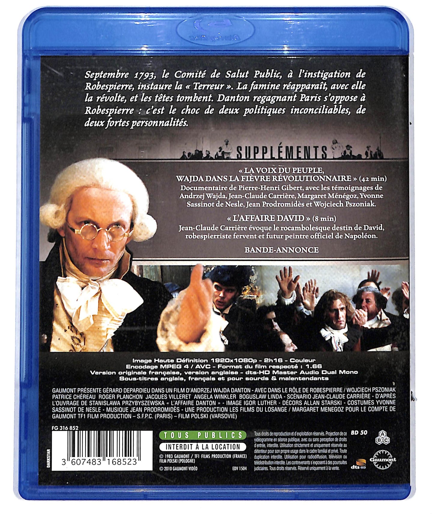 EBOND Danton - No ita edizione UK BLURAY BLURAY D723657