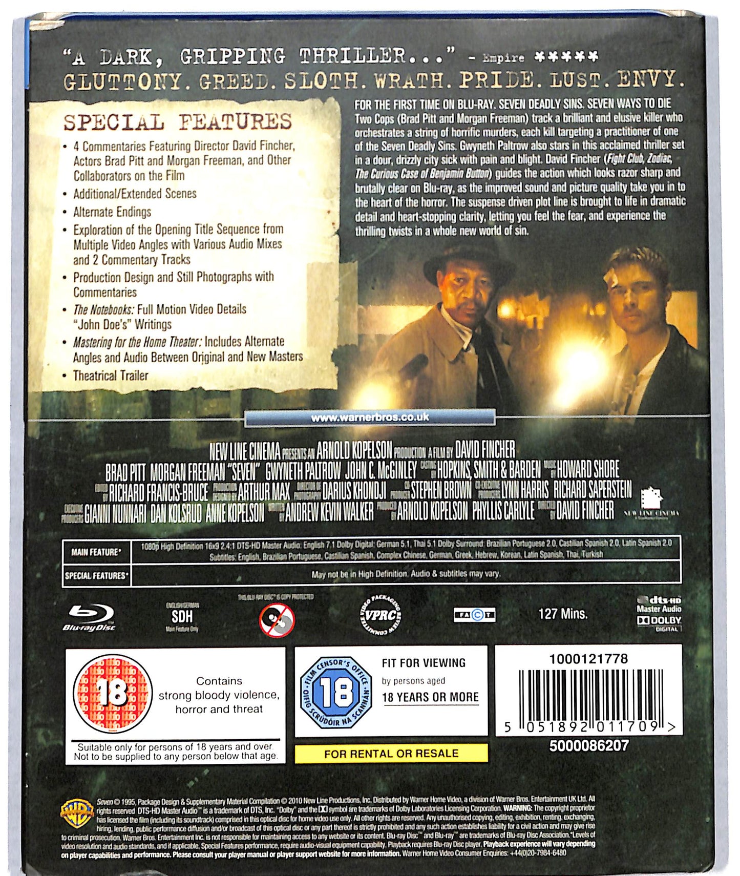 EBOND Seven - edizione UK BLURAY BLURAY D723841