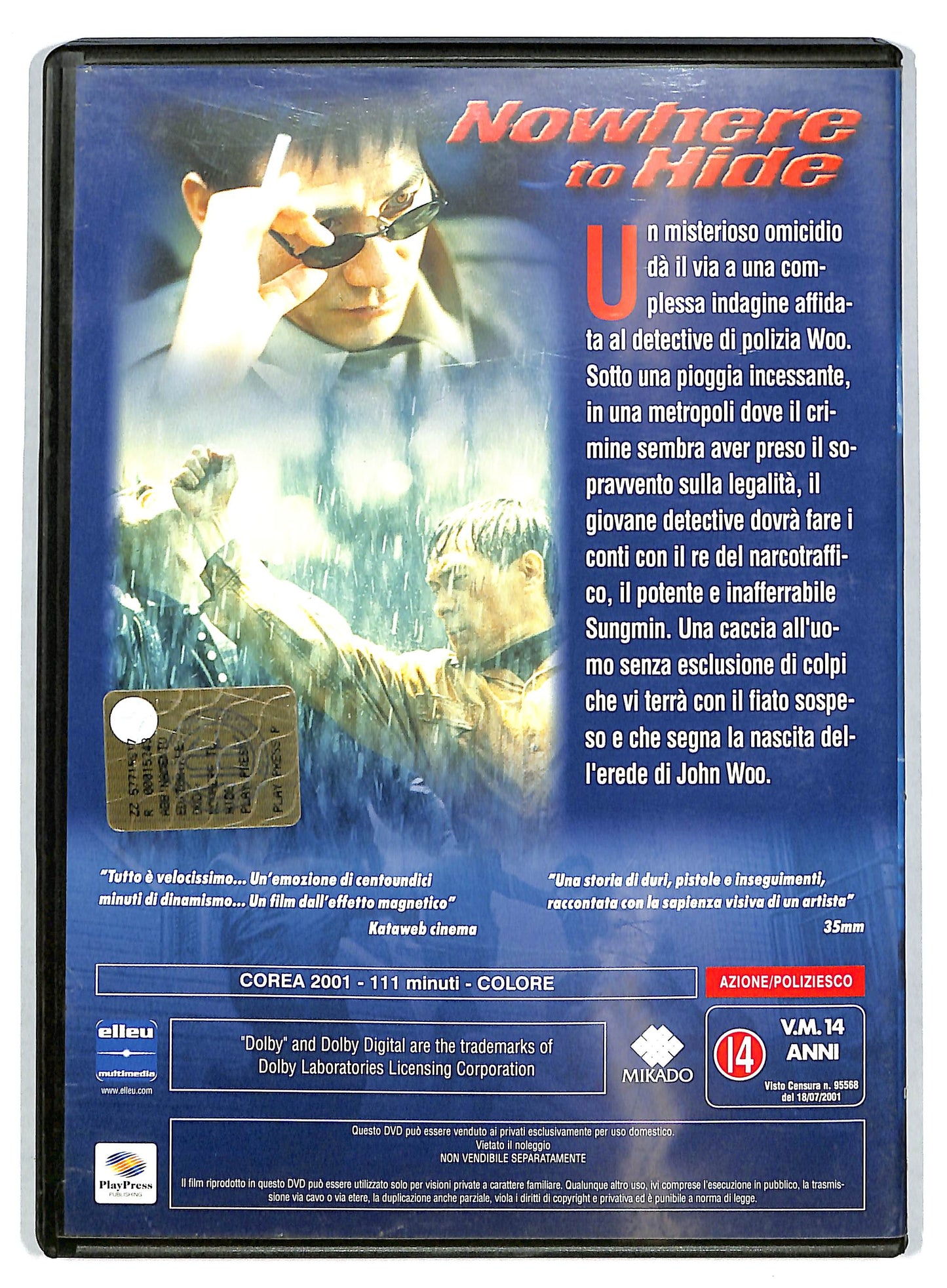 EBOND Nowhere to Hide EDITORIALE DVD D724022