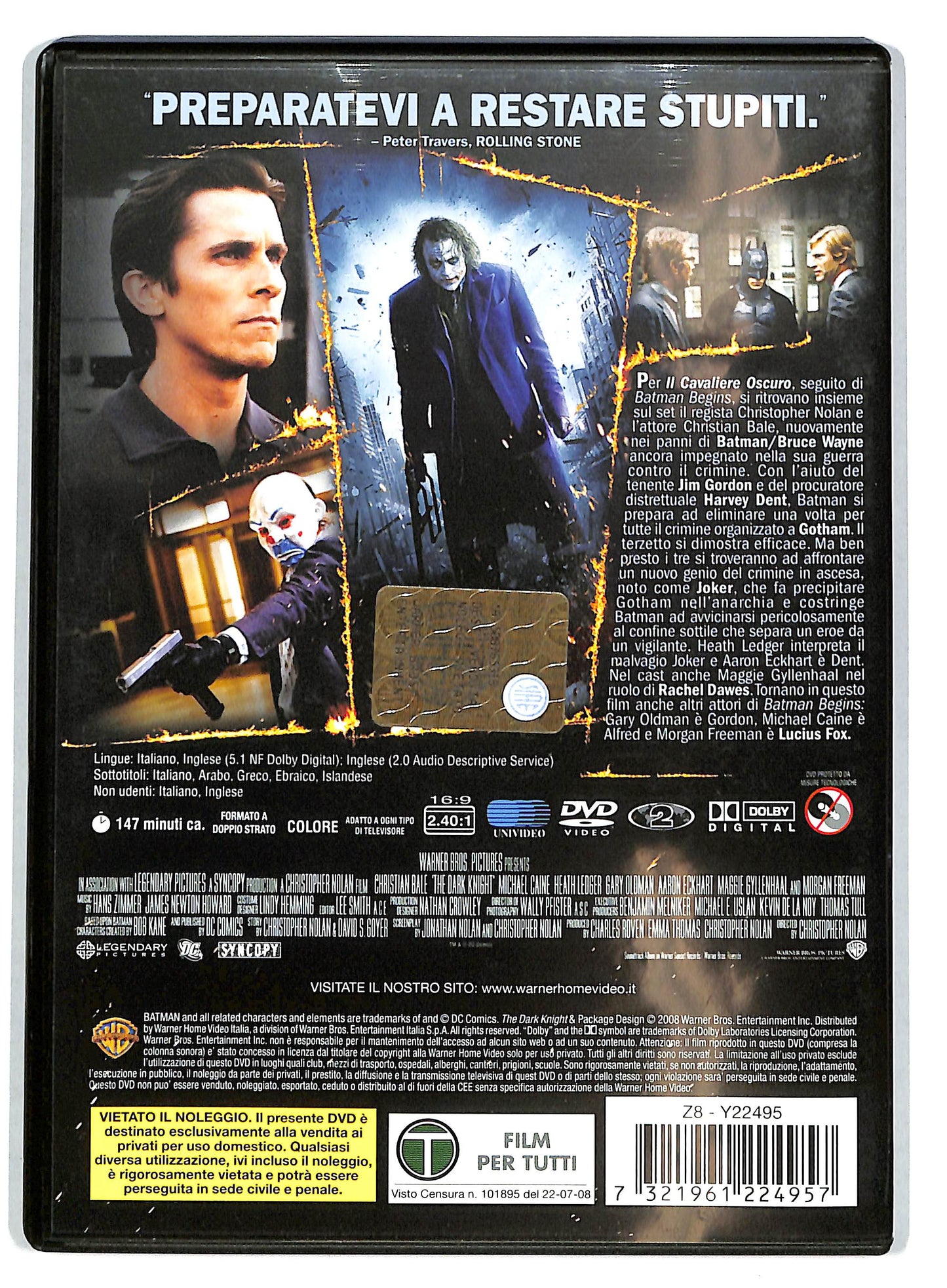 EBOND Il cavaliere oscuro DVD D724044