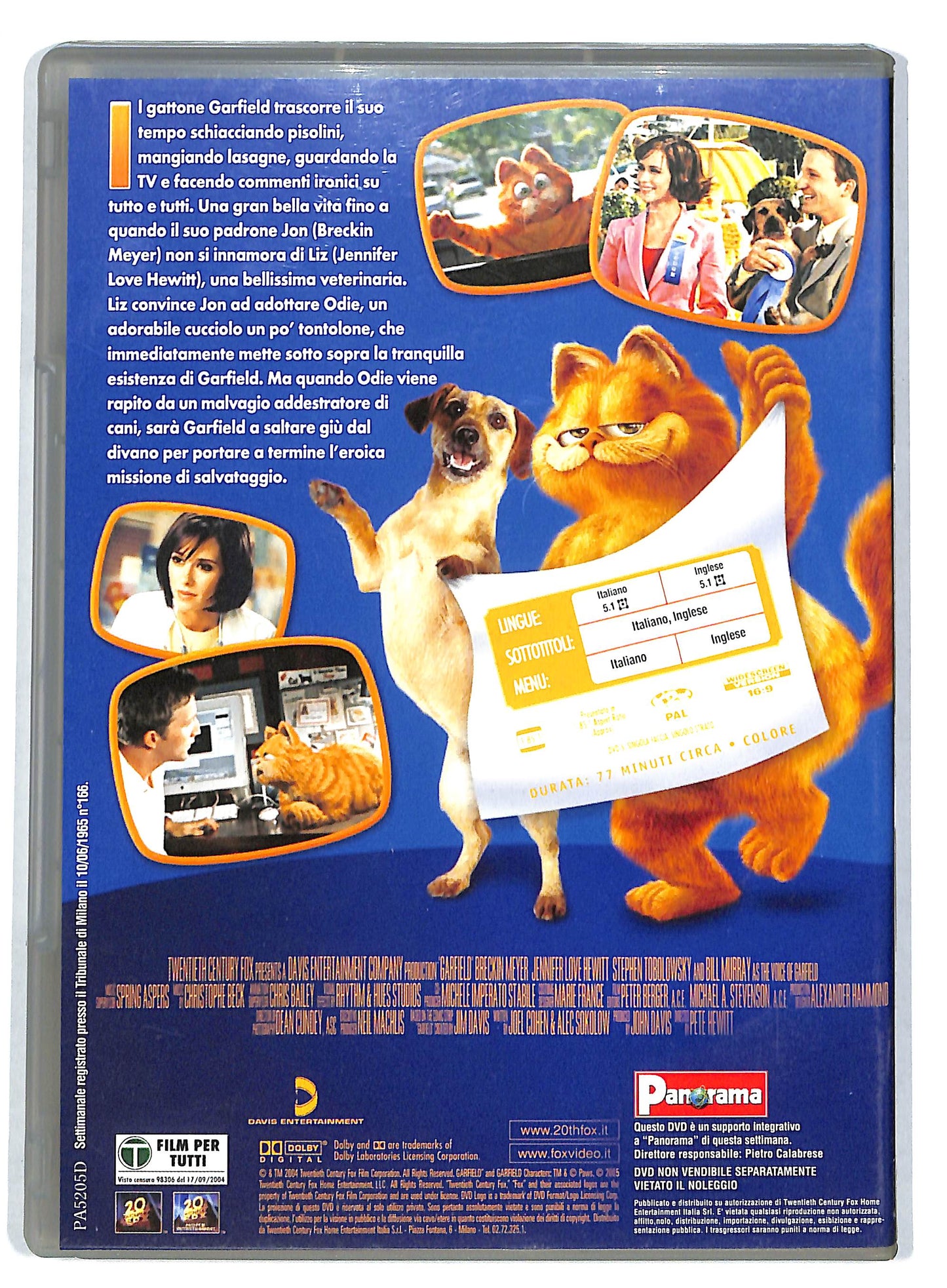 EBOND Garfield Il Film DVD Editoriale EDITORIALE D724116