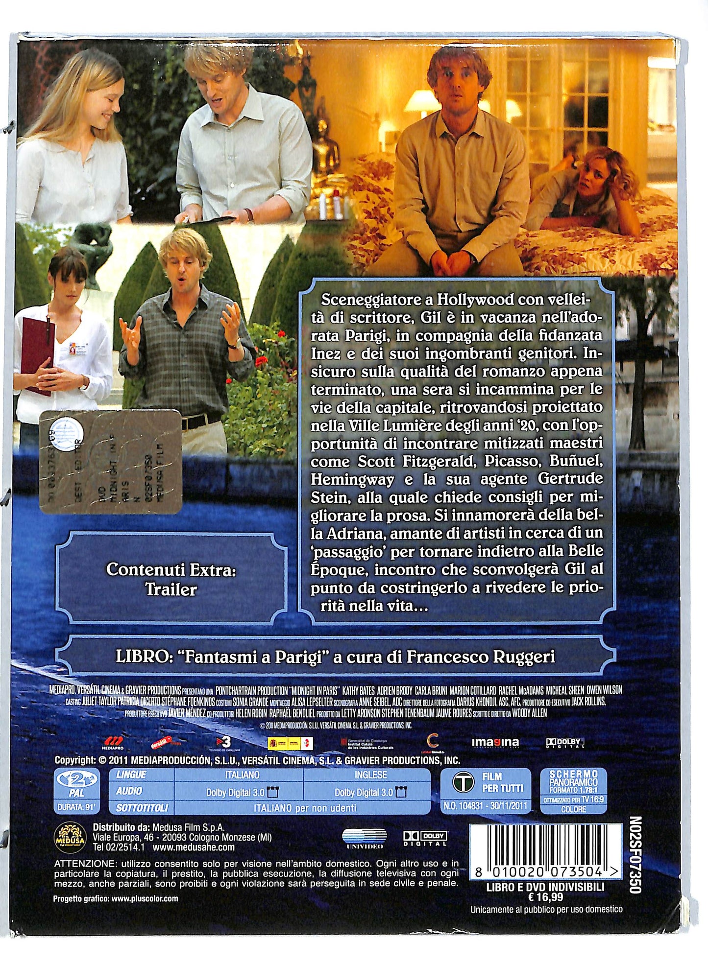 EBOND Midnight in Paris EDIZIONE SPECIALE Libro + DVD D724252