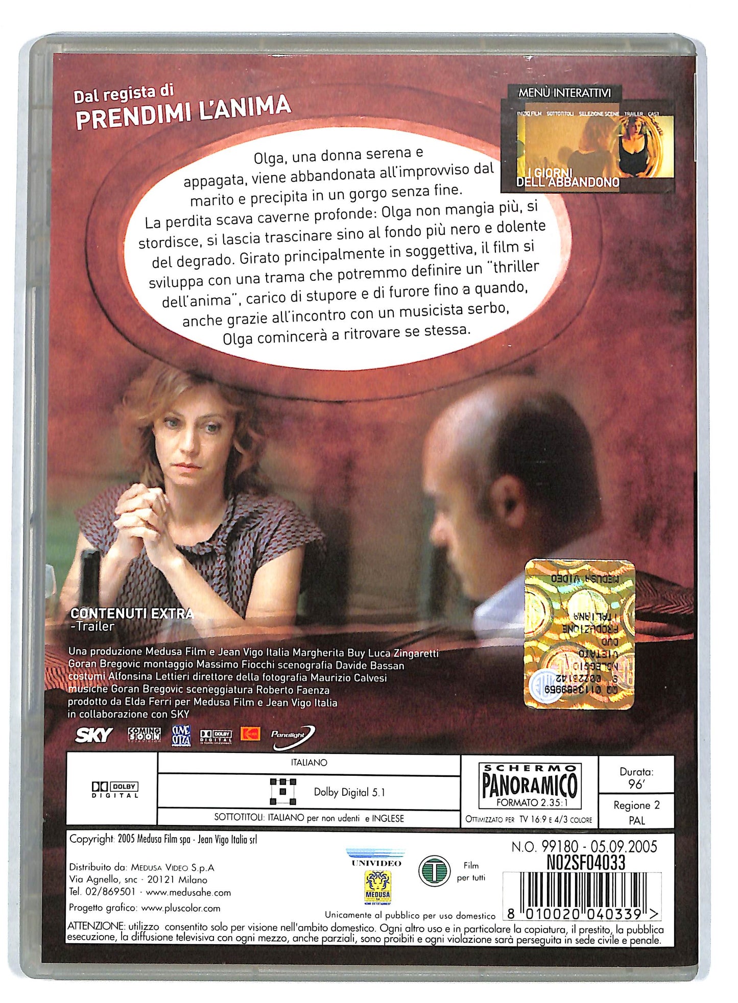 EBOND I giorni dell'abbandono DVD D724355