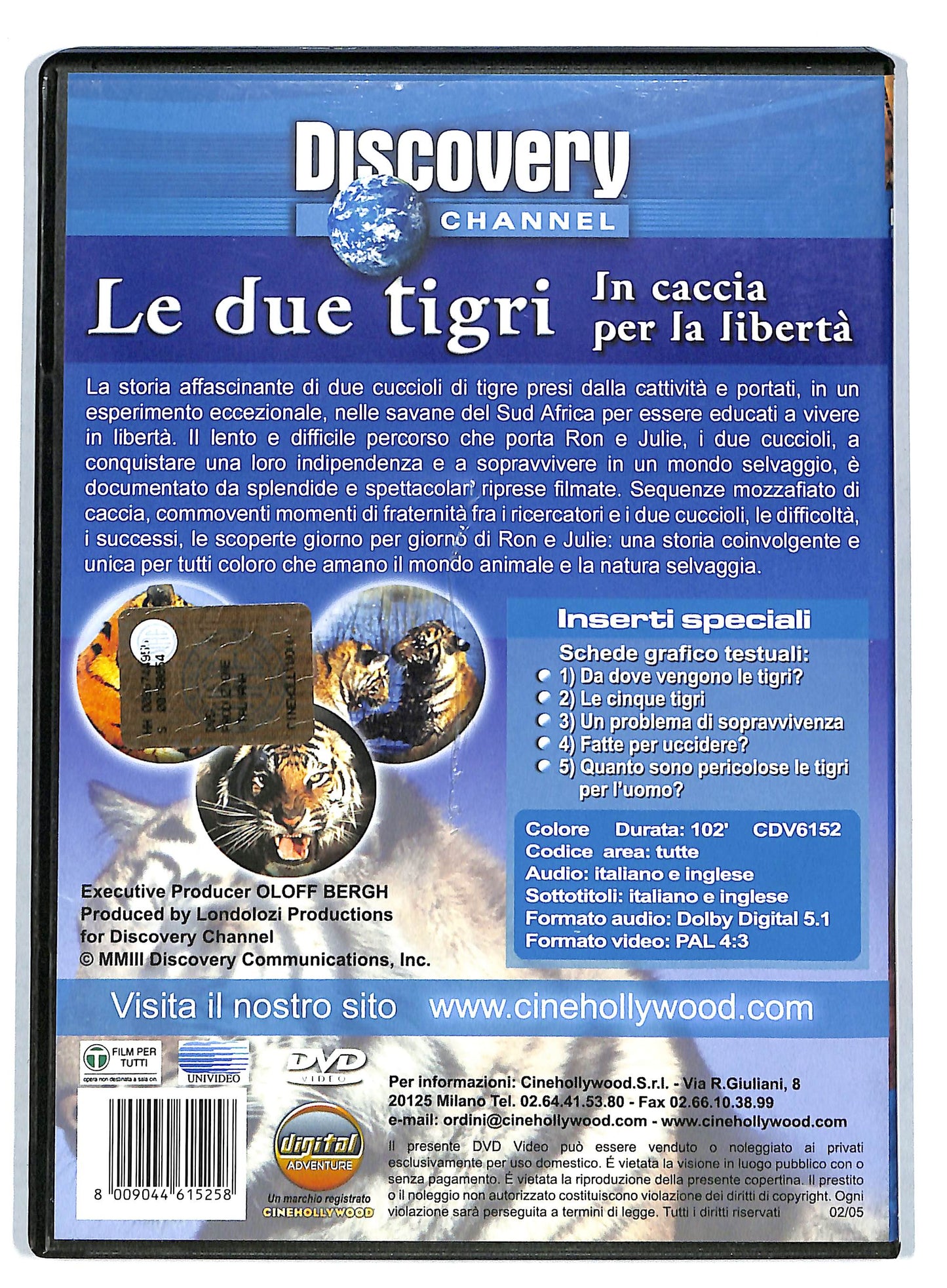 EBOND Le due tigri - in caccia per la liberta DVD D724431