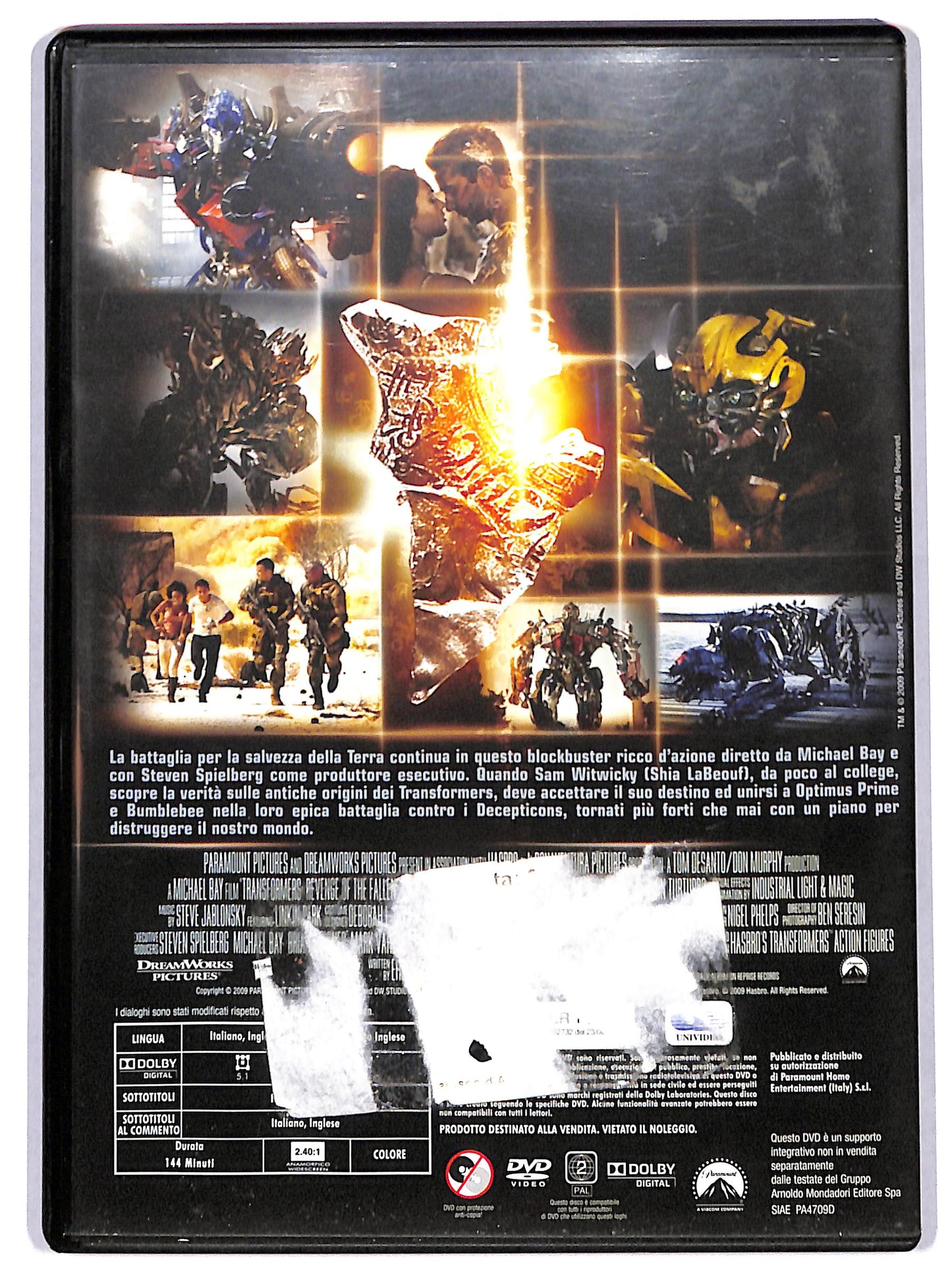 EBOND Transformers - La vendetta del caduto EDITORIALE DVD D724731