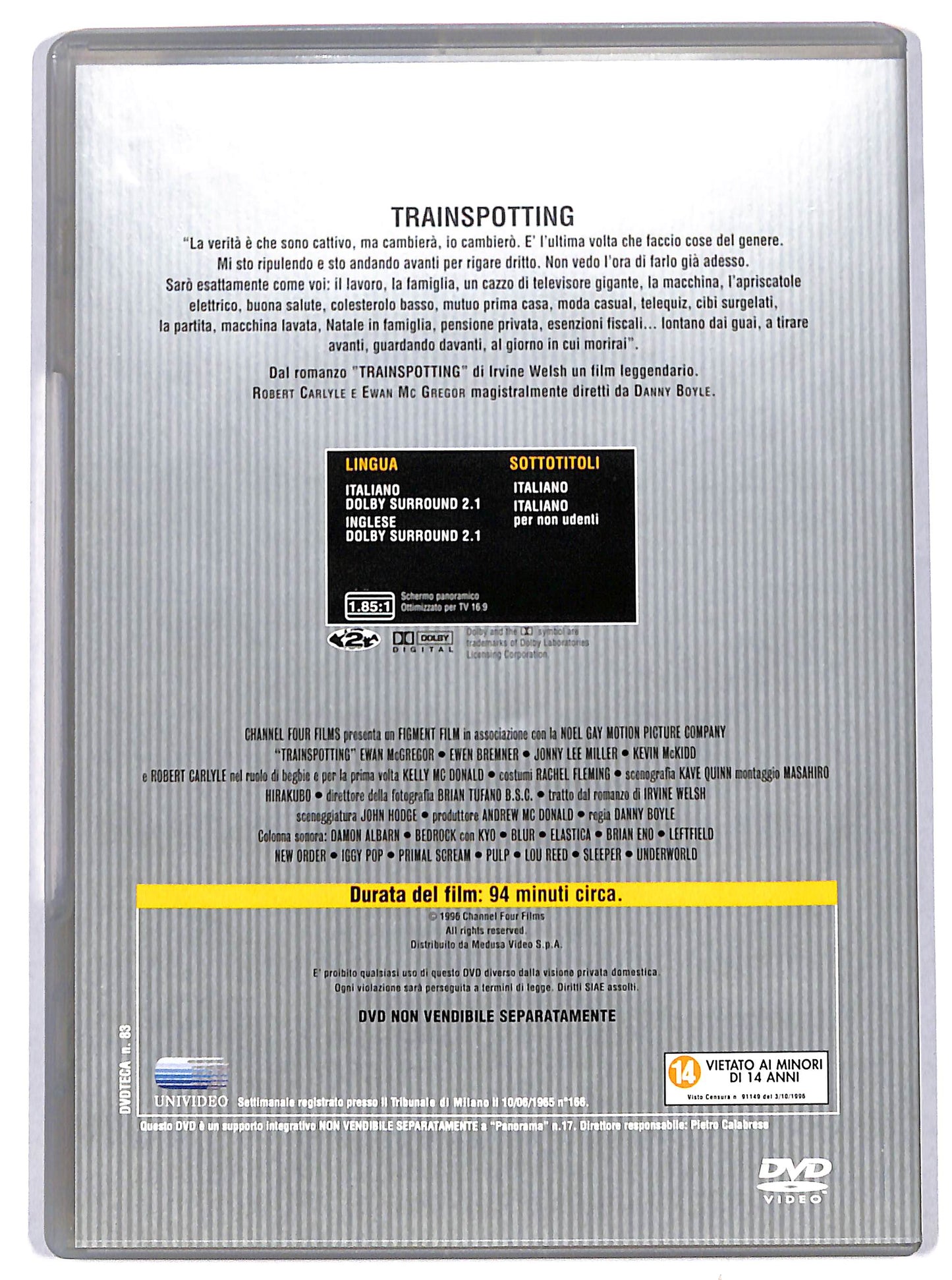 EBOND Trainspotting EDITORIALE DVD D724751