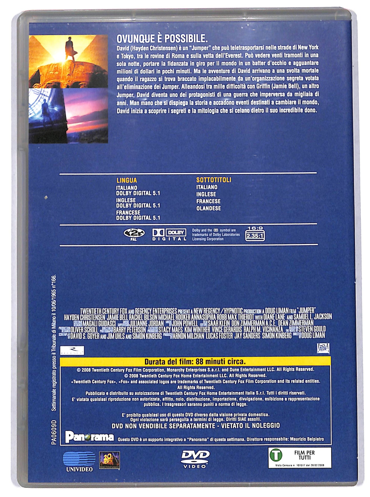 EBOND Jumper - Senza confini EDITORIALE DVD D724809