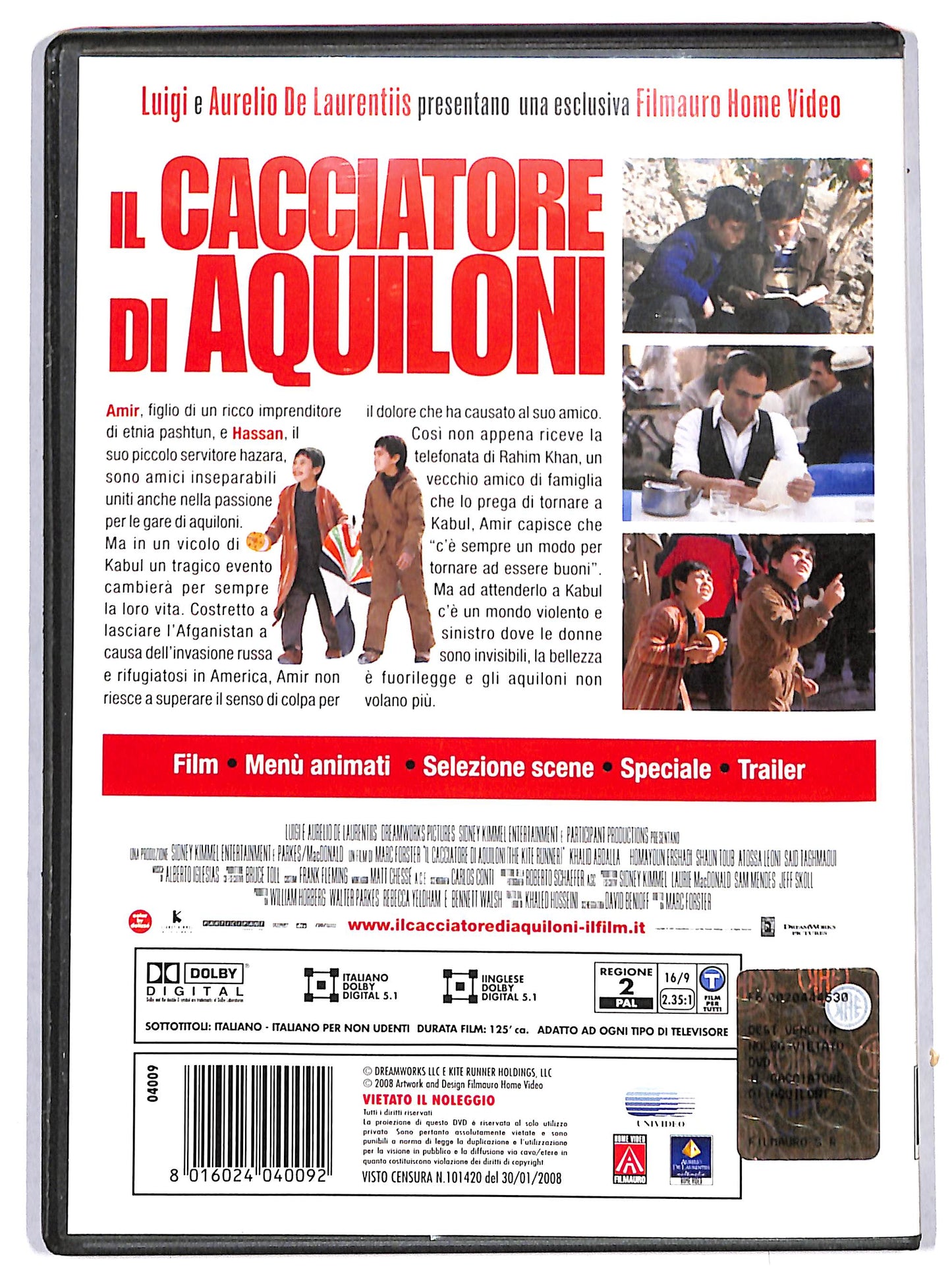 EBOND Il cacciatore di aquiloni DVD D724945