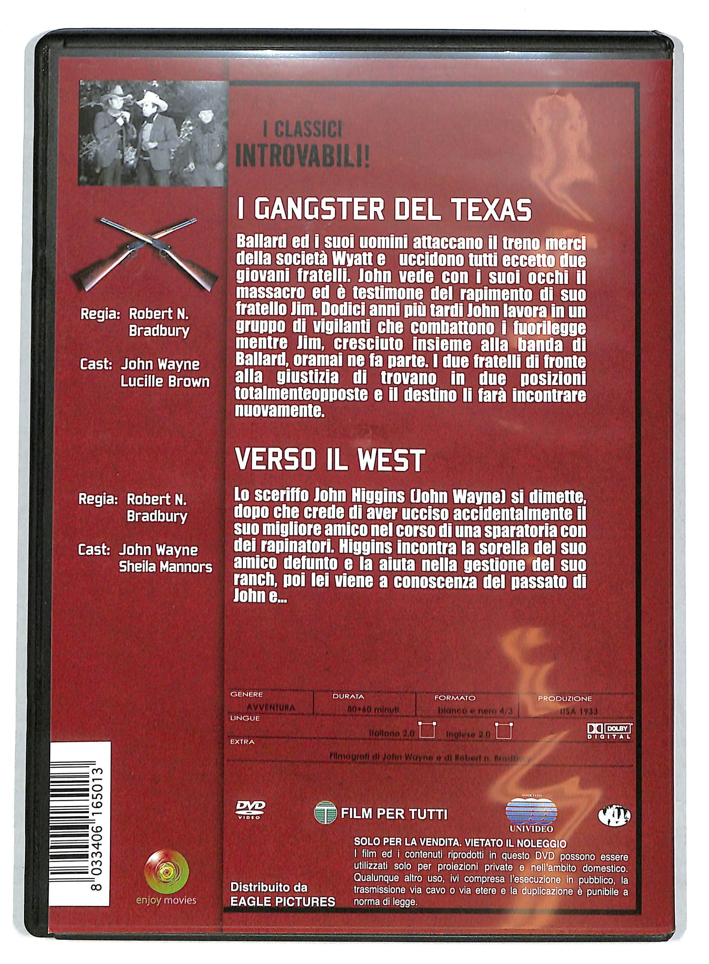 EBOND I gangsters del Texas + Verso il west DVD D725228