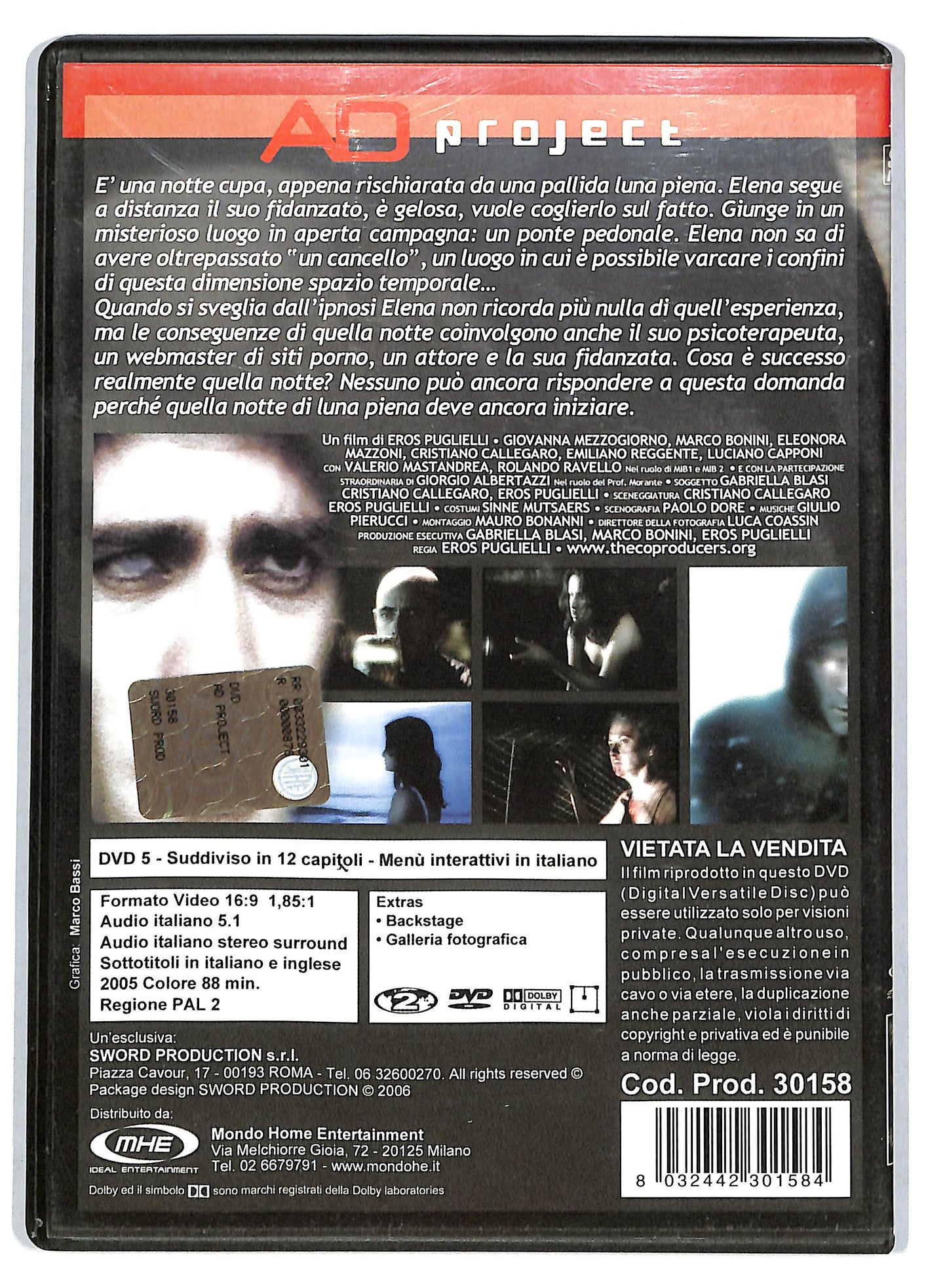 EBOND Ad Project Di Eros Puglielli DVD D725433