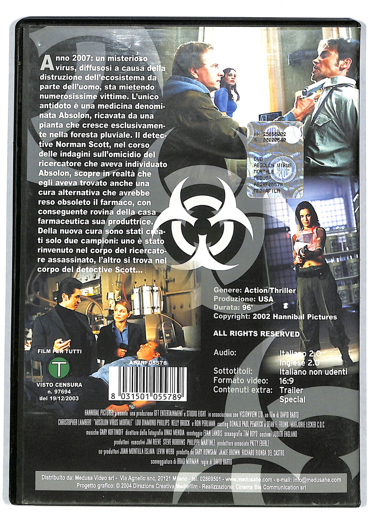 EBOND Absolon - Virus mortale DVD D725440