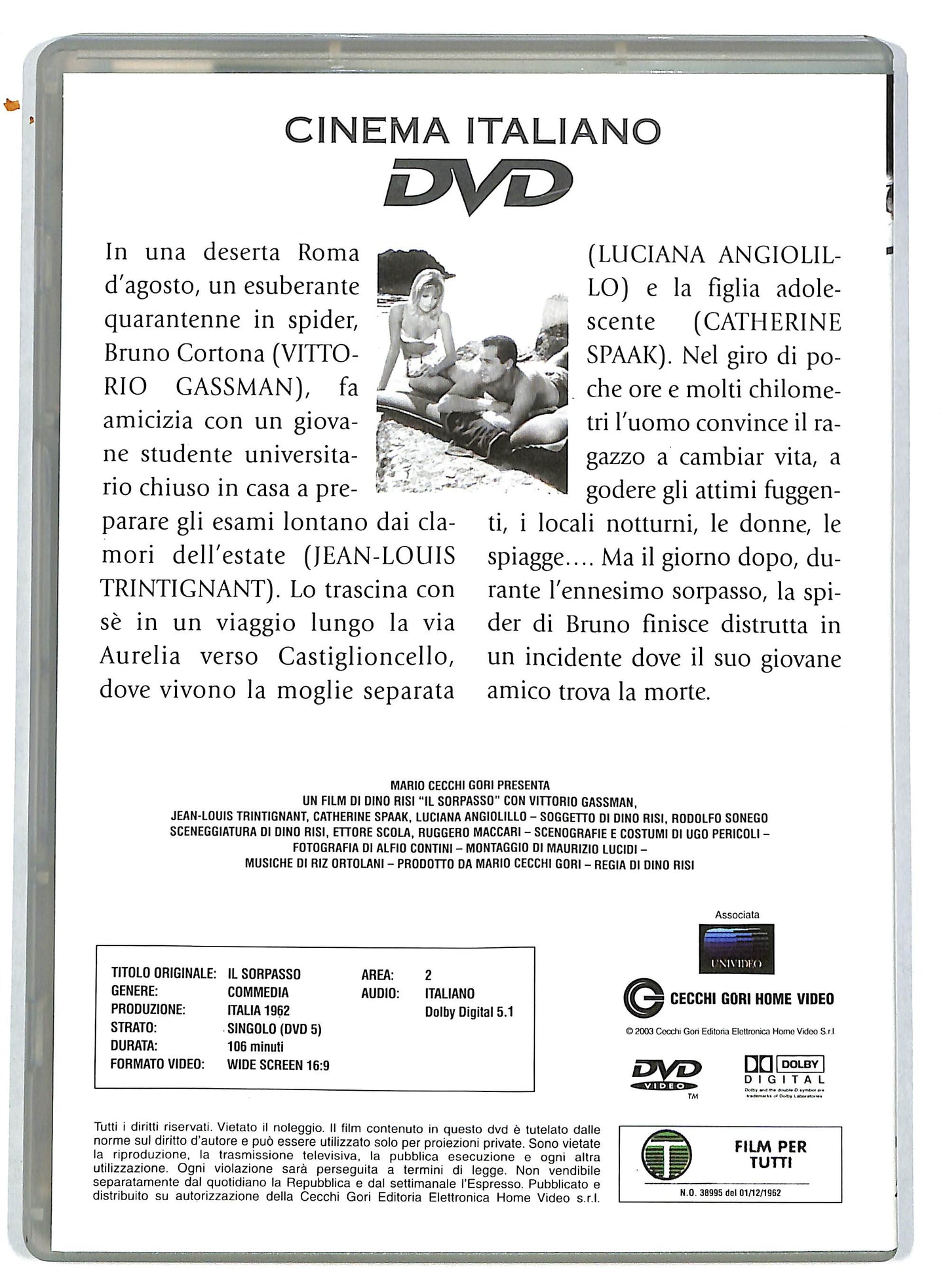 EBOND Il sorpasso EDITORIALE DVD D725501