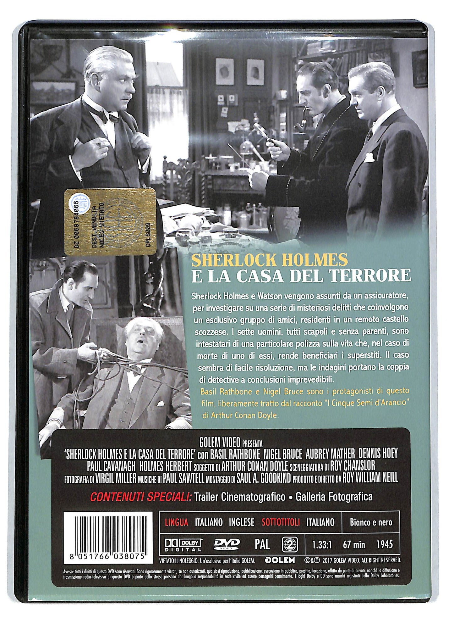 EBOND Sherlock Holmes e la casa del terrore DVD D725519