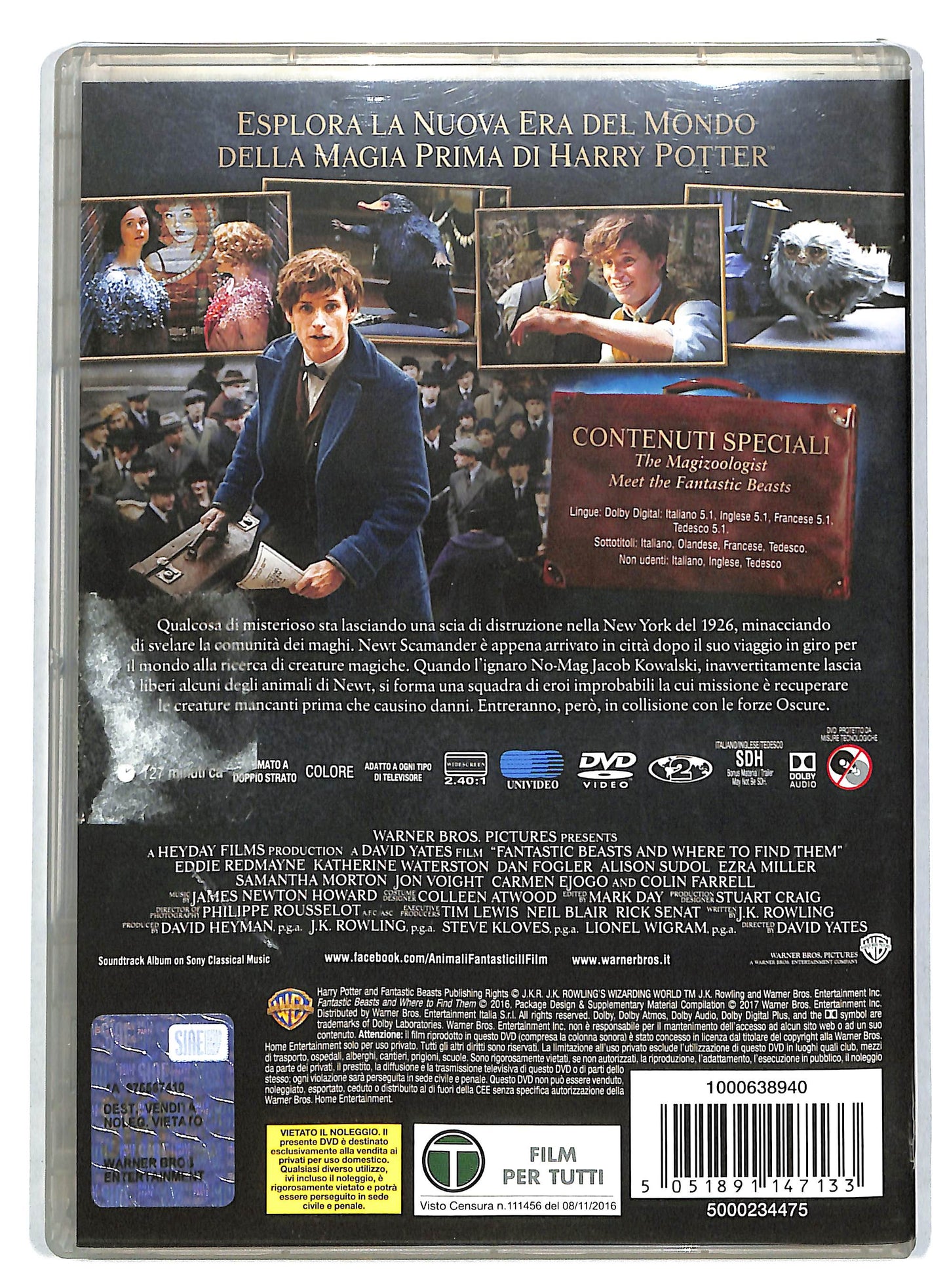 EBOND Animali fantastici - e dove trovarli DVD D725521