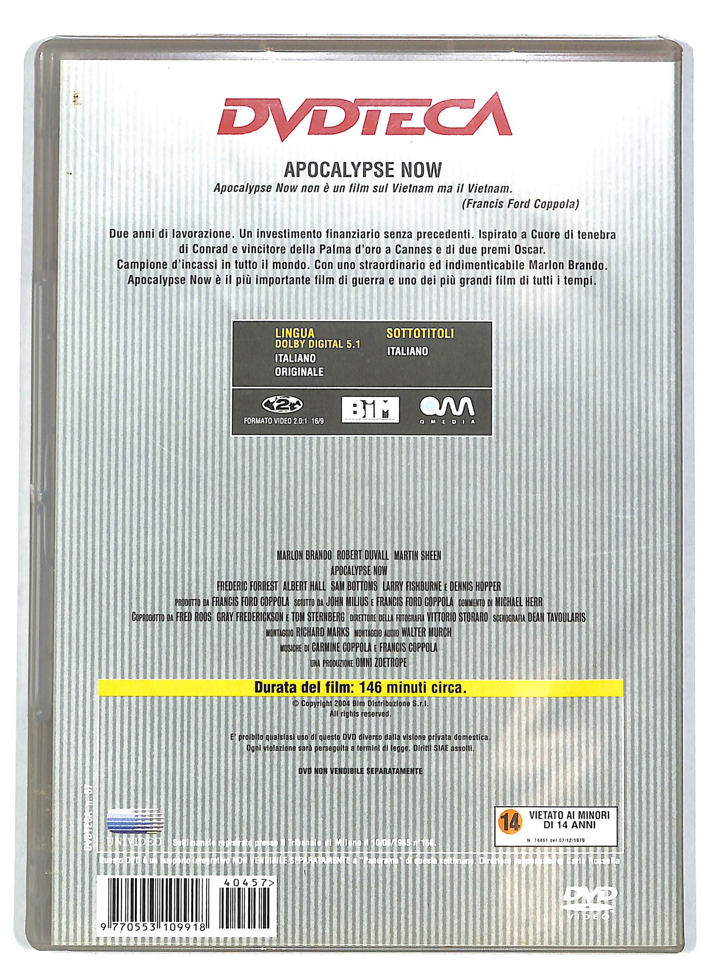 EBOND Apocalypse Now EDITORIALE DVD D725661
