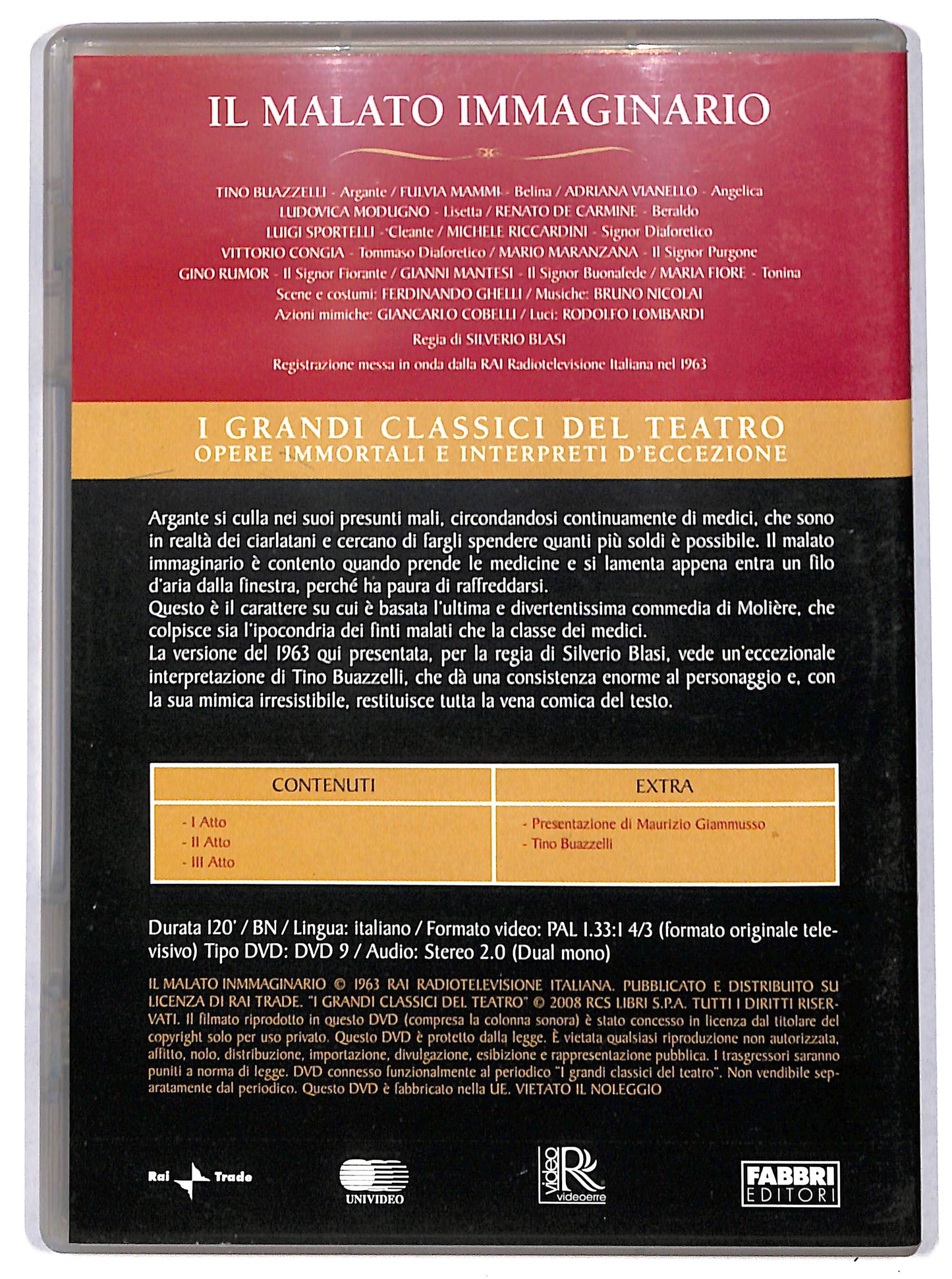EBOND Il malato immaginario Moliere EDITORIALE DVD D726105